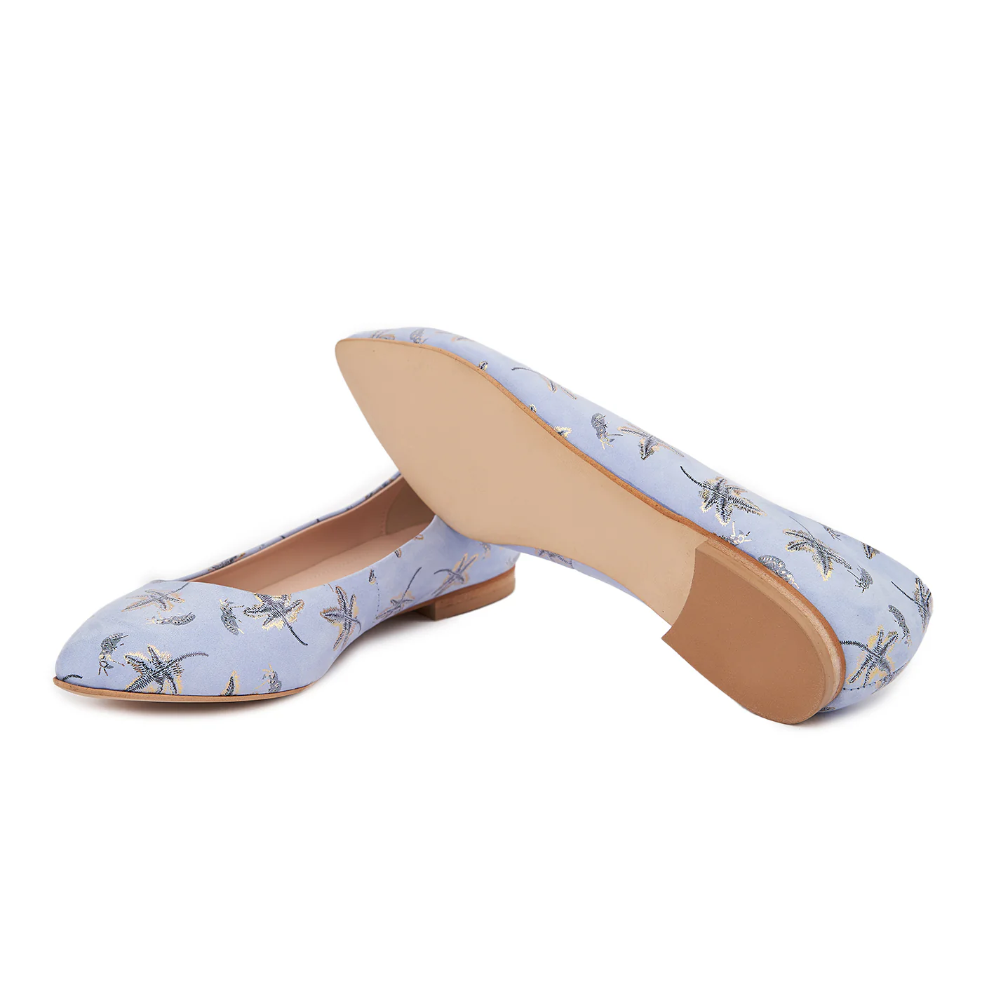 Balerini dama din piele naturala blue 4660 - Image 3
