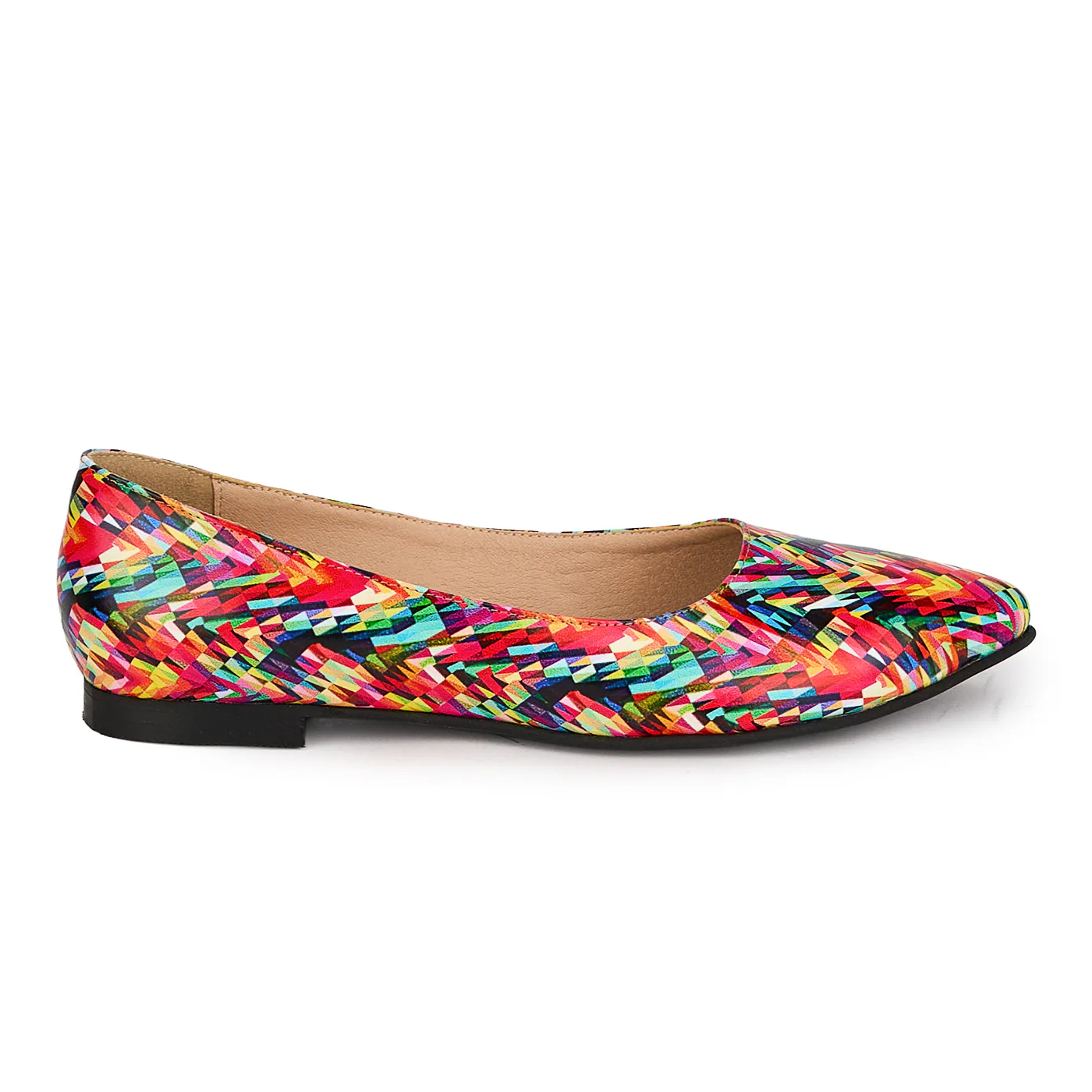 Balerini dama din piele naturala multicolora 18681