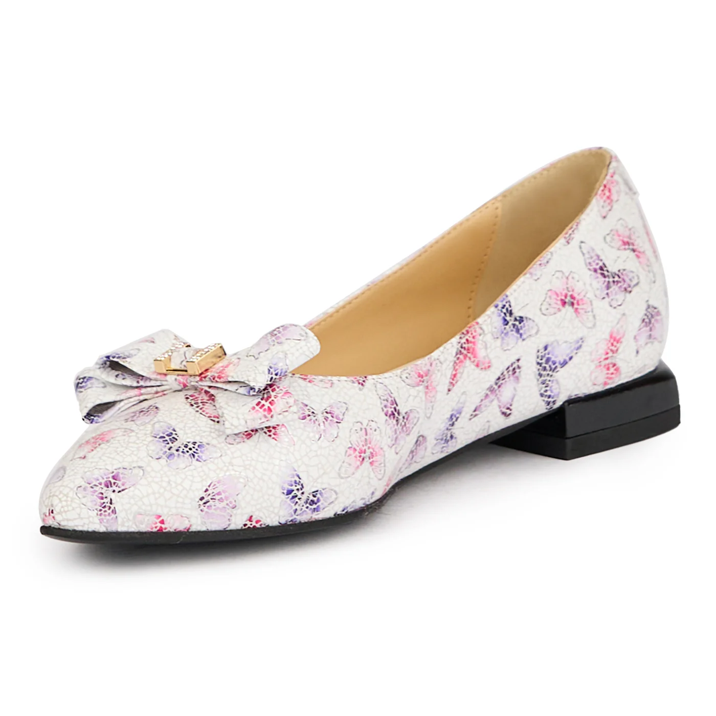 Balerini eleganti dama din piele naturala multicolor 16254 - Image 3