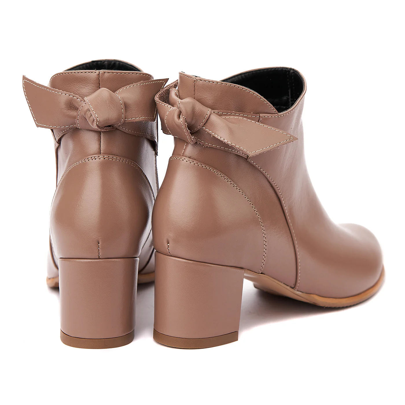 Botine dama bej din piele naturala 6291 - Image 2