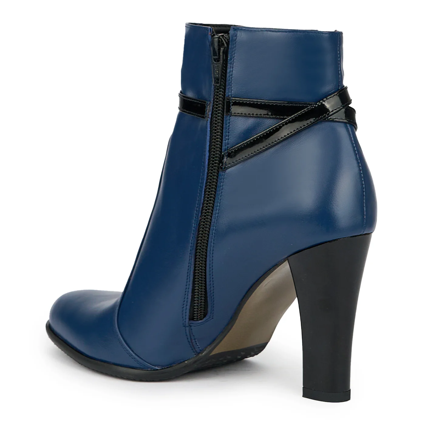 Botine dama bleumarin din piele naturala 6191 - Image 2