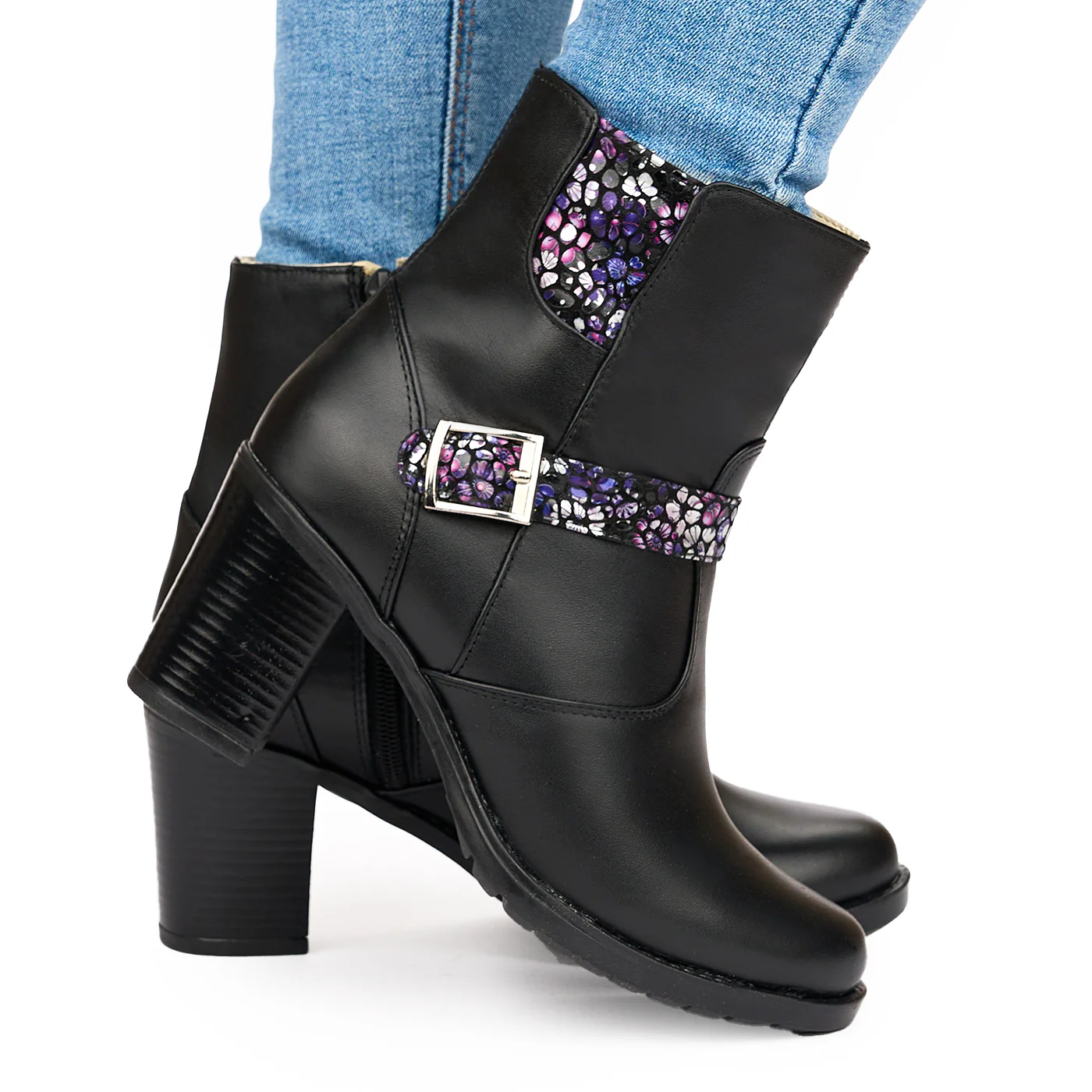 Botine dama clasice din piele naturala 3814