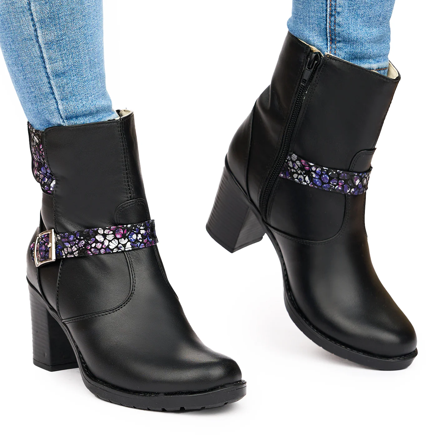 Botine dama clasice din piele naturala 3814 - Image 2