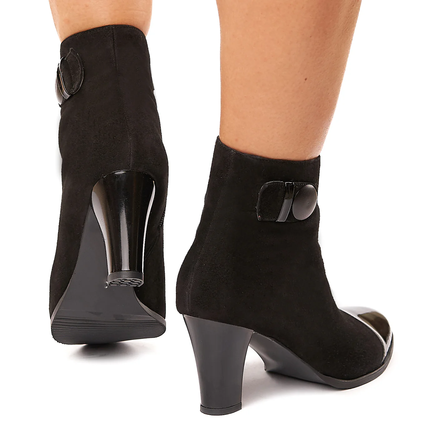 Botine Dama cu Toc Inalt 7 Cm din Piele Naturala 6123 - Image 4