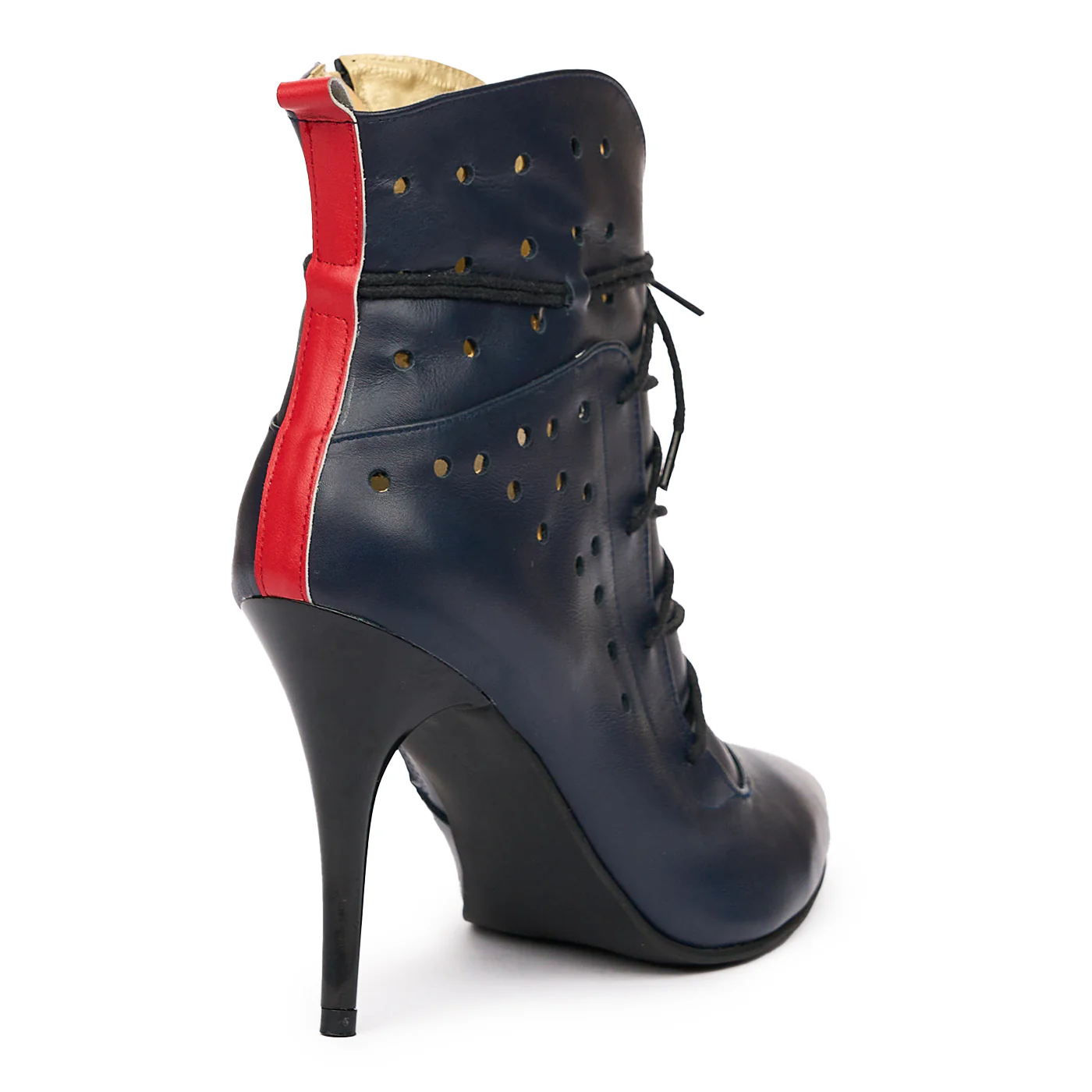 Botine dama din piele naturala bleumarin 6816 - Image 2
