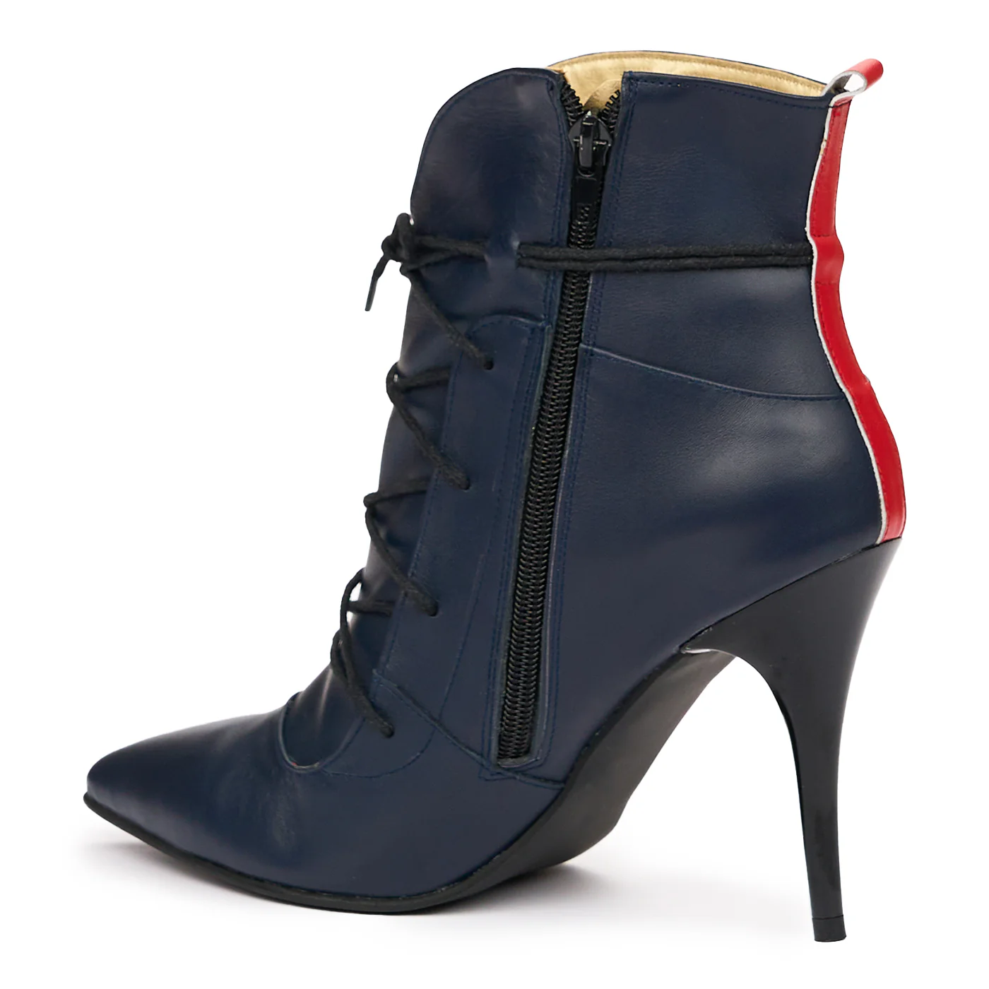 Botine dama din piele naturala bleumarin 6816 - Image 3