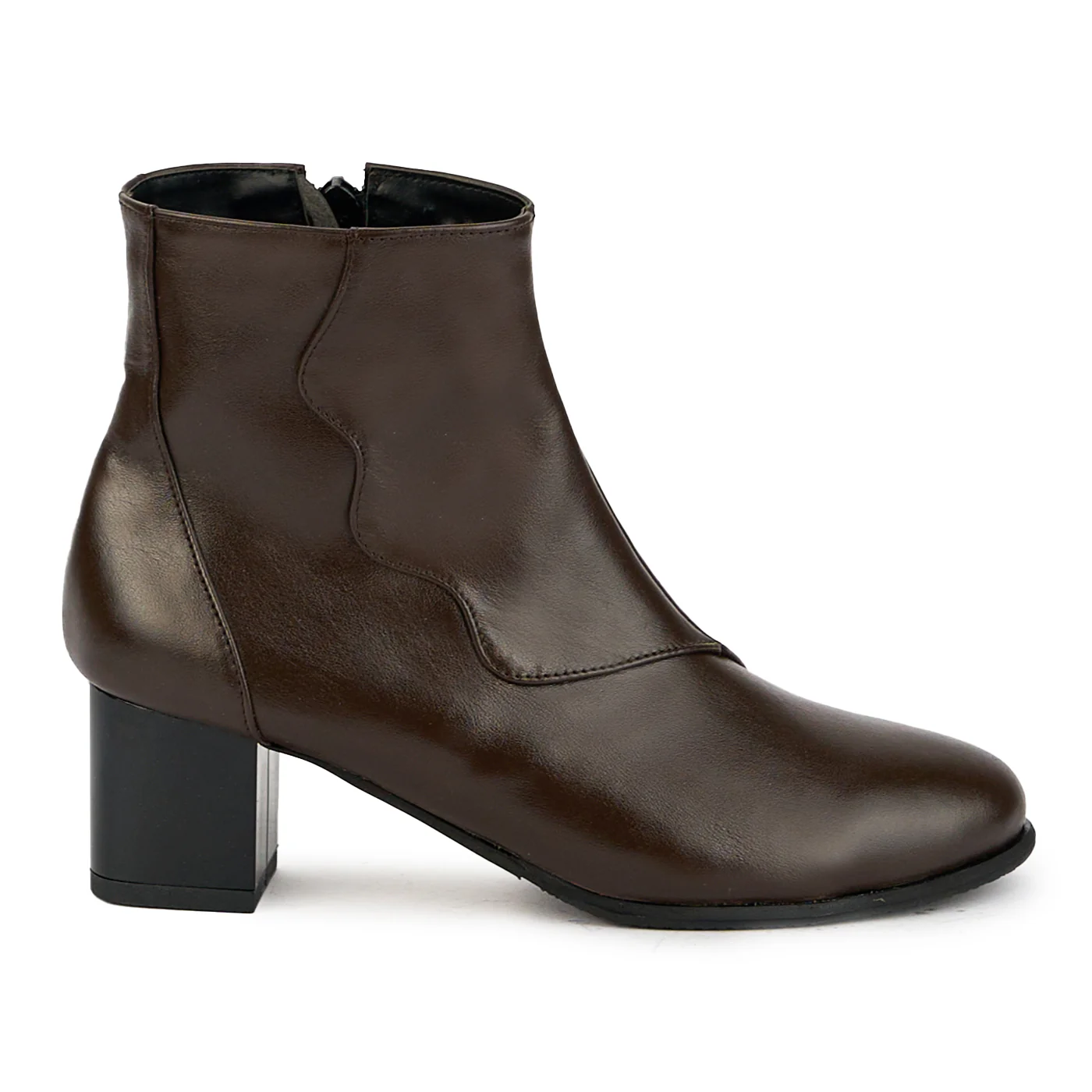 Botine dama din piele naturala maro 17403