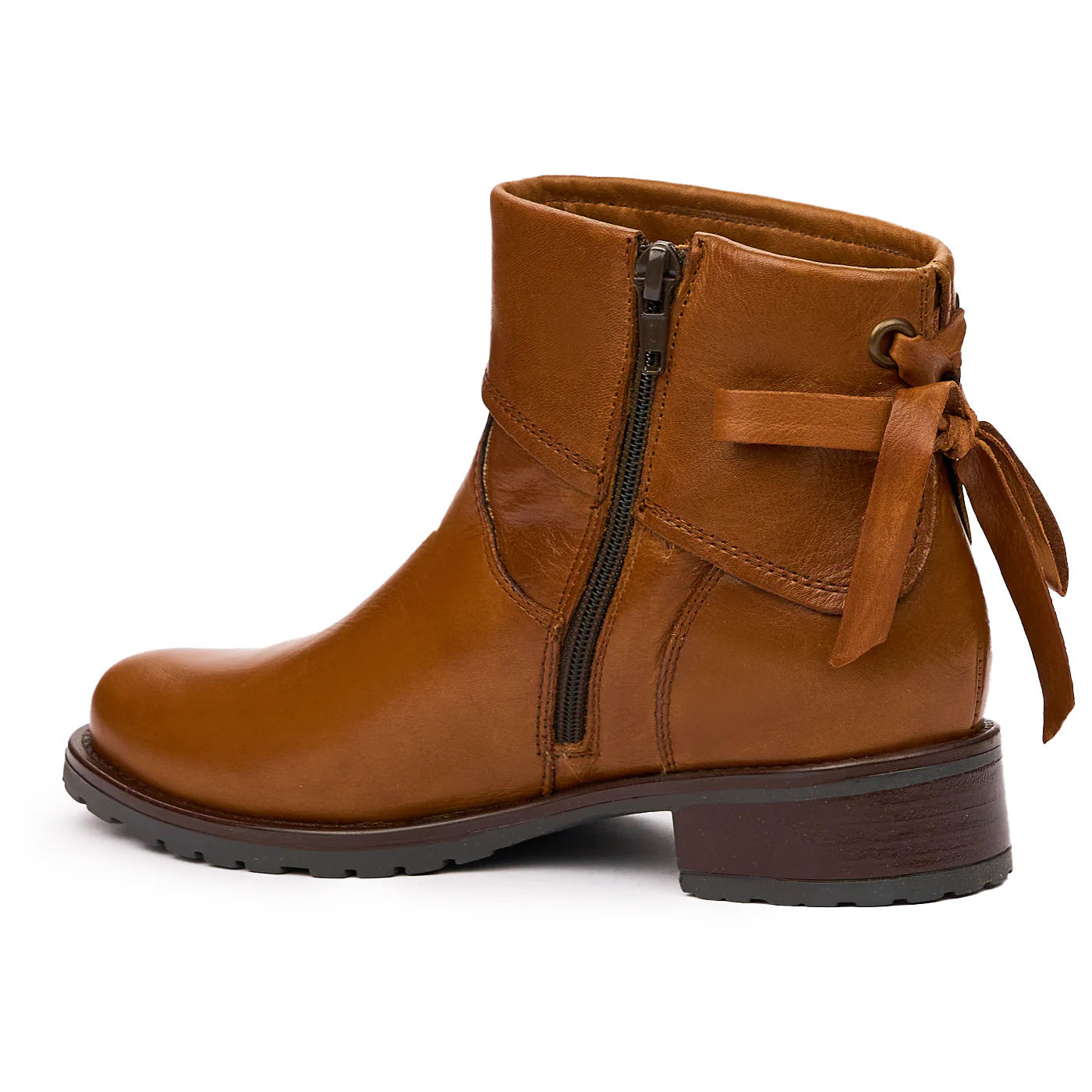 Botine dama din piele naturala maro 8197 - Image 3