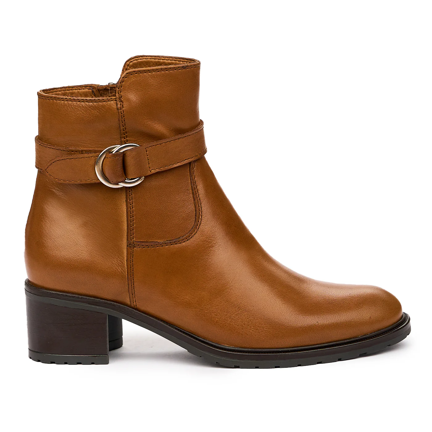 Botine dama din piele naturala maro 8300