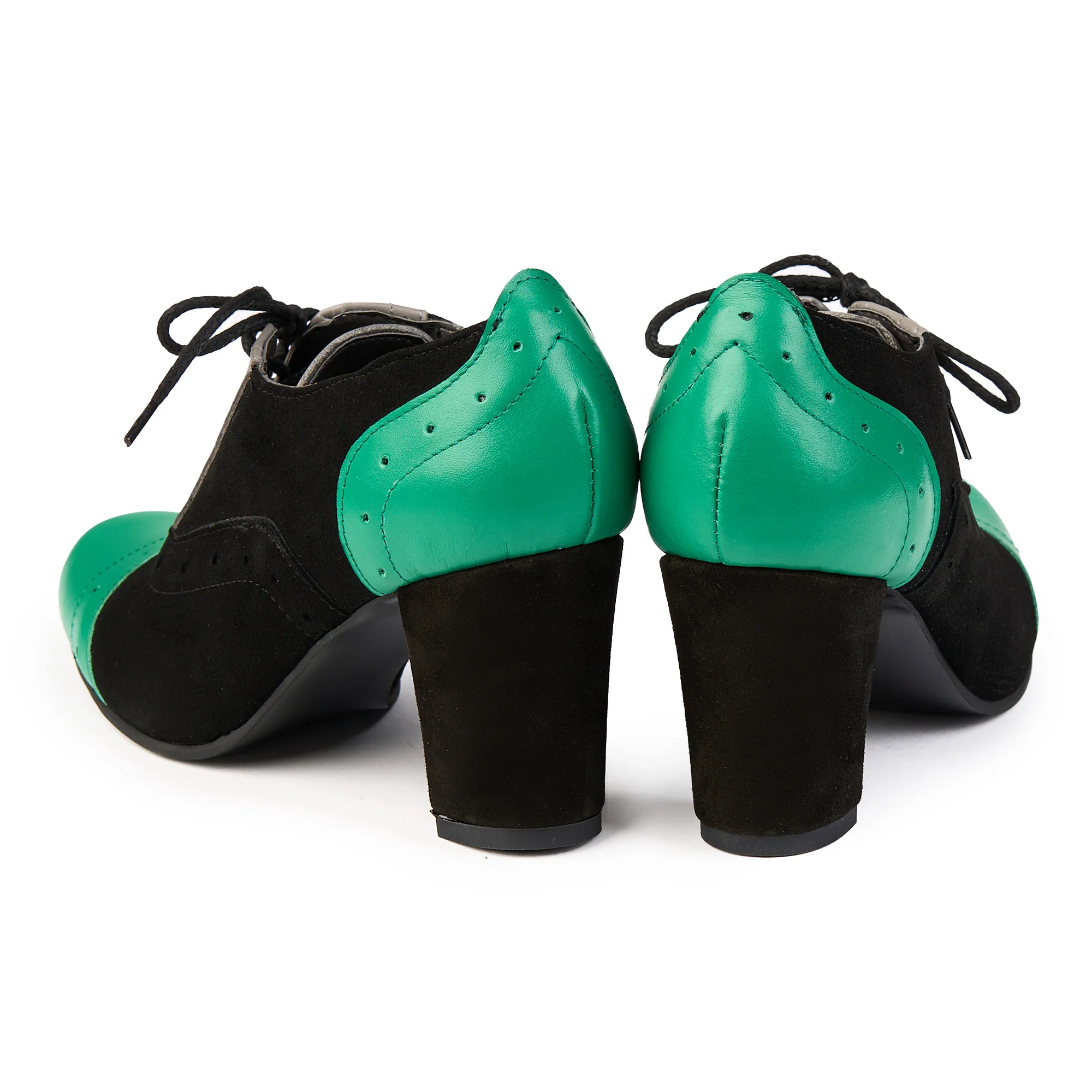 Botine dama din piele naturala multicolor 14823 - Image 4