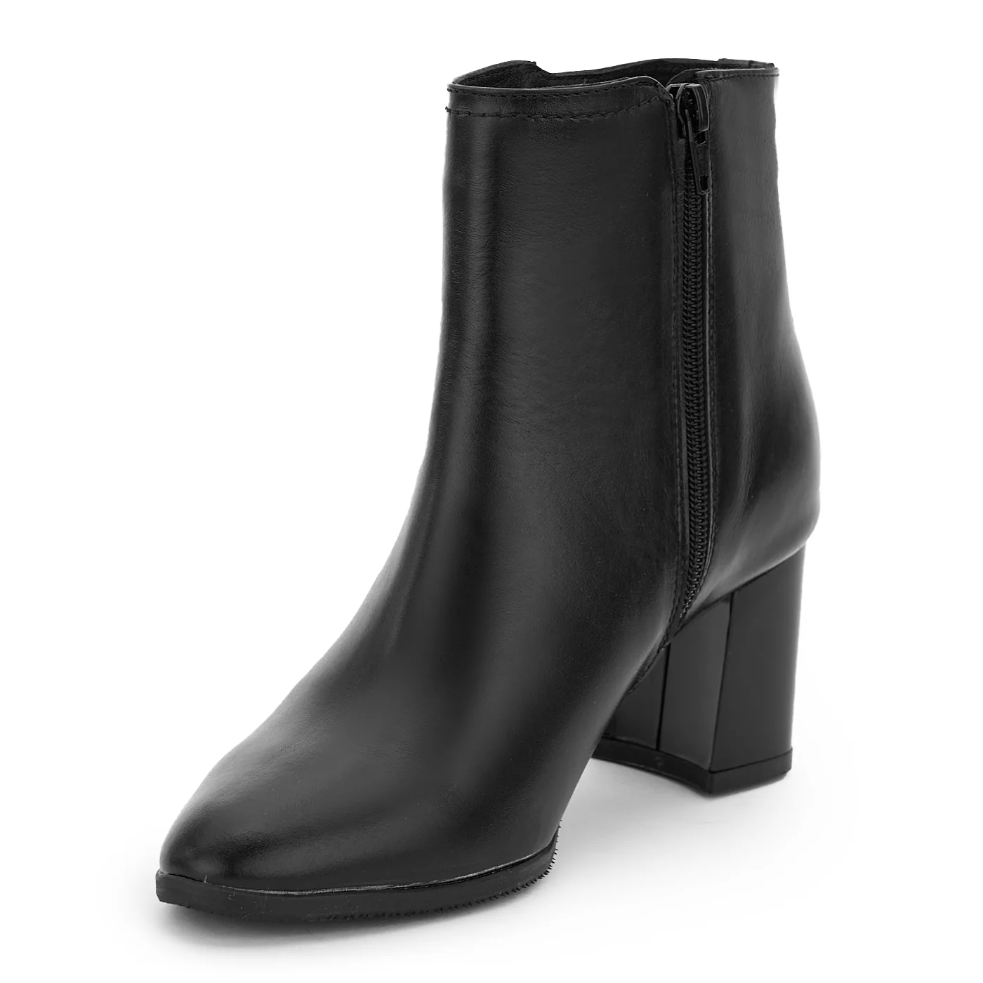 Botine dama din piele naturala neagra 14225 - Image 3