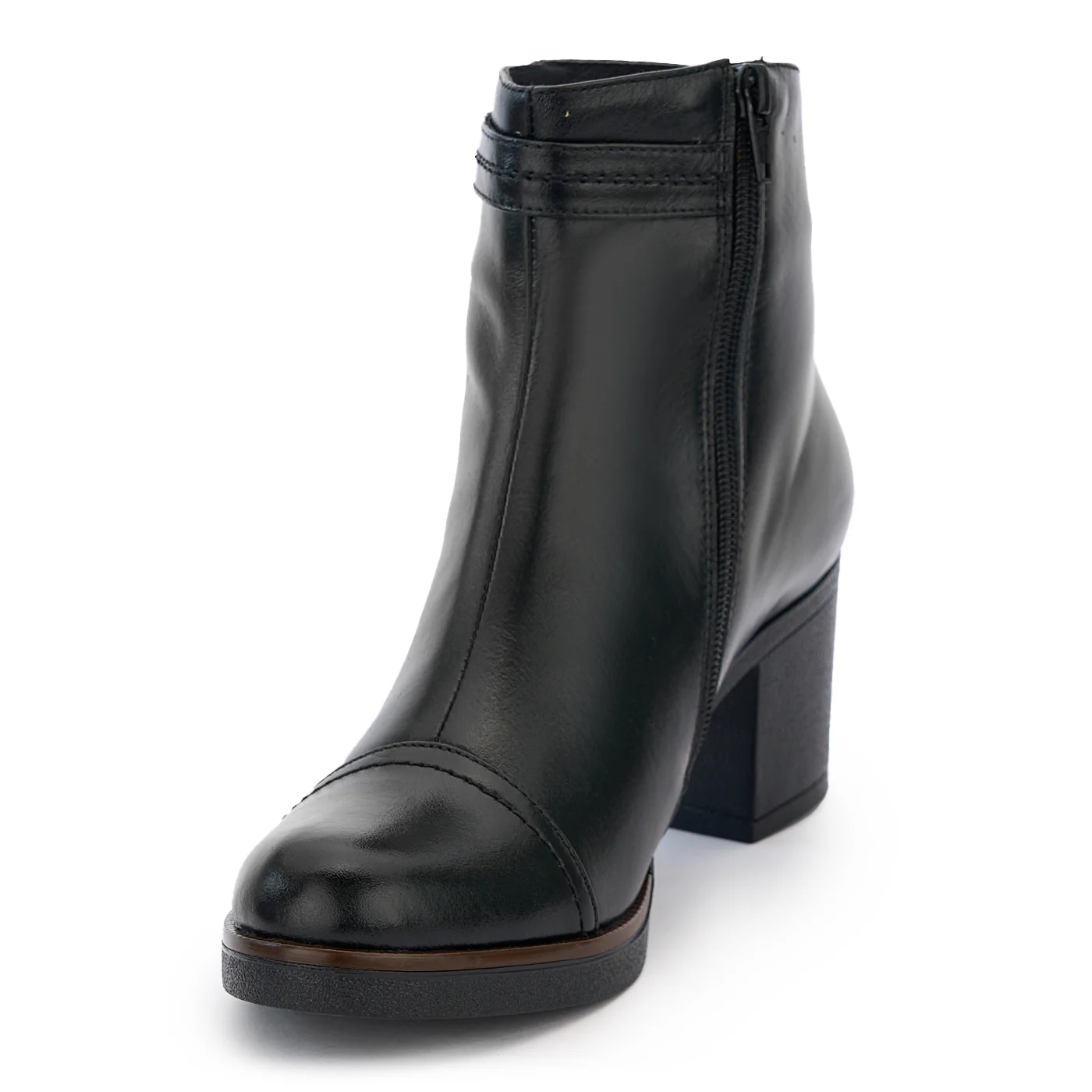 Botine dama din piele naturala neagra 14226 - Image 3