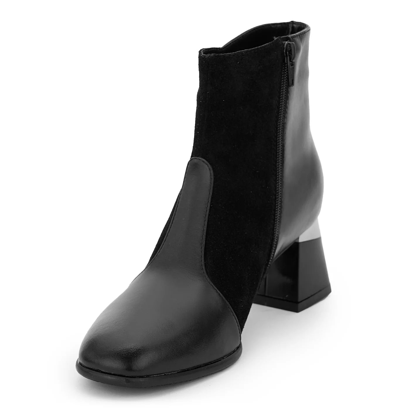 Botine dama din piele naturala neagra 14232 - Image 3