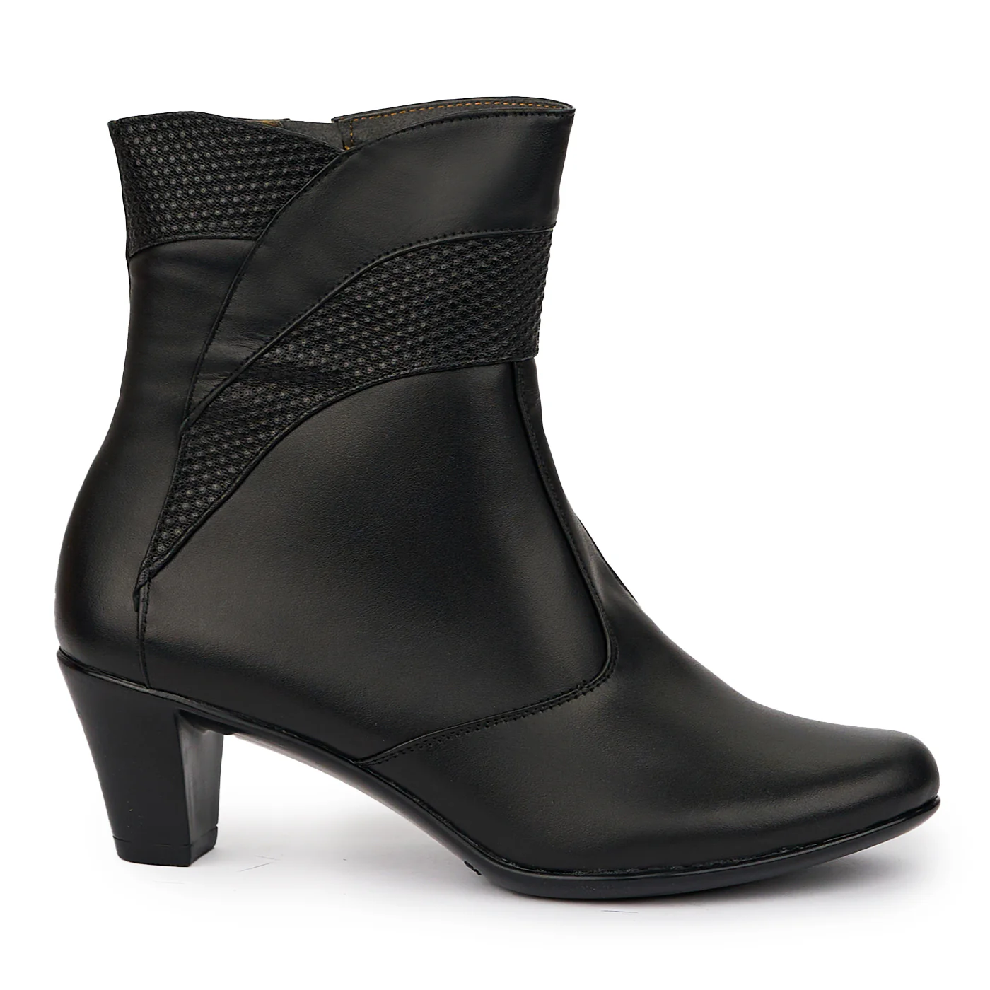 Botine dama din piele naturala neagra 14291