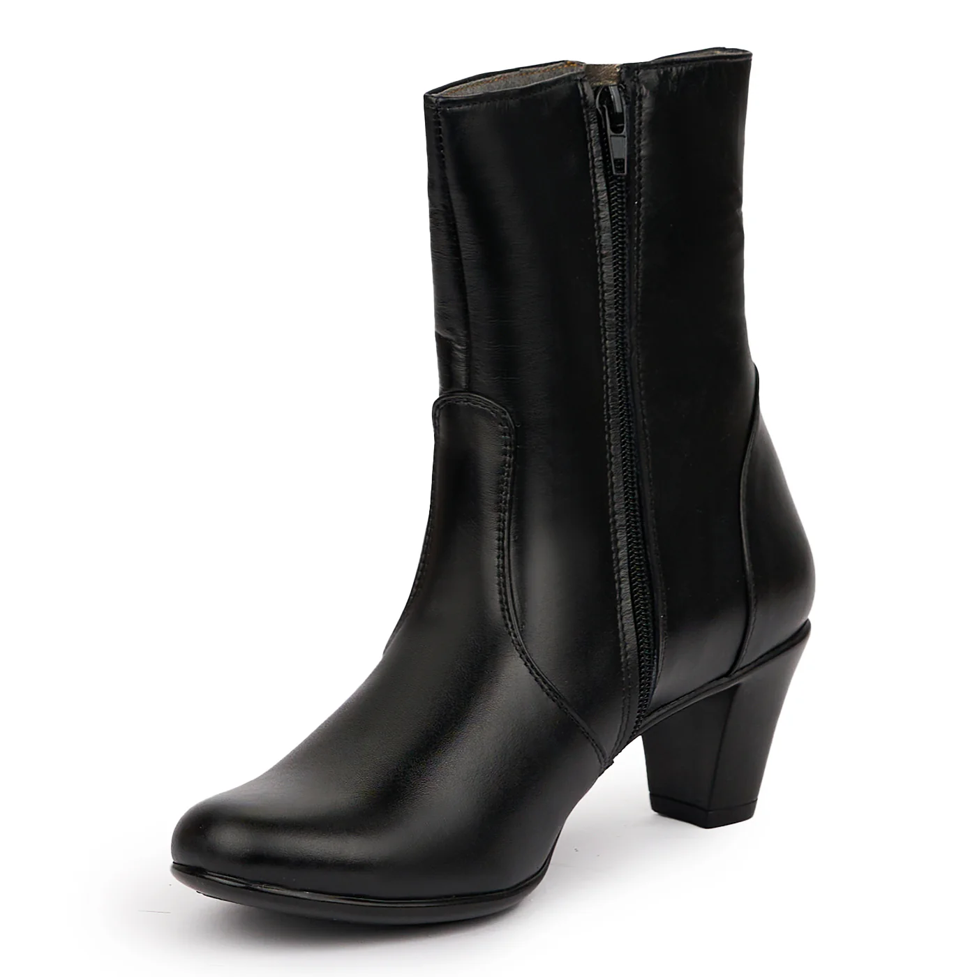 Botine dama din piele naturala neagra 14307 - Image 3