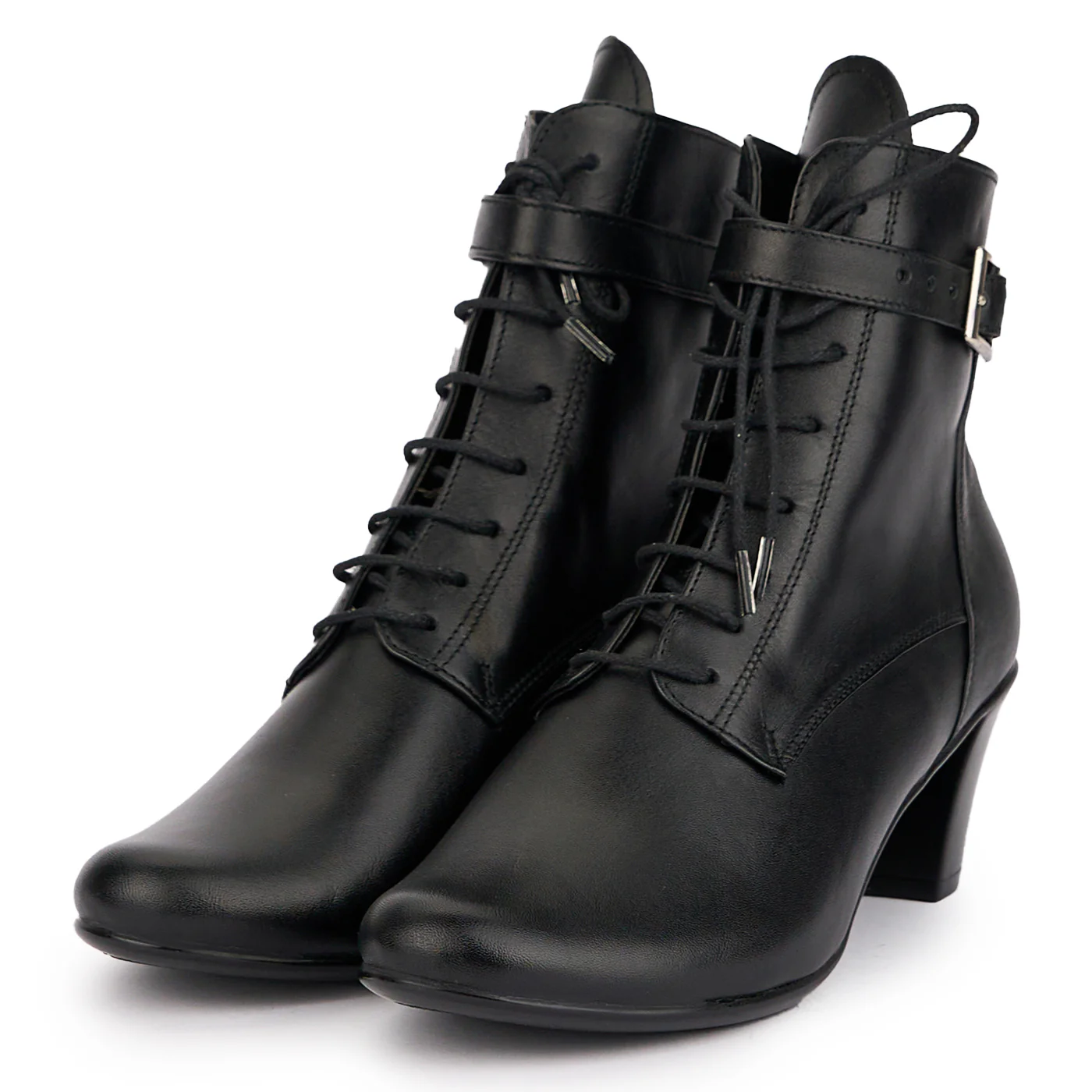 Botine dama din piele naturala neagra 16888 - Image 3