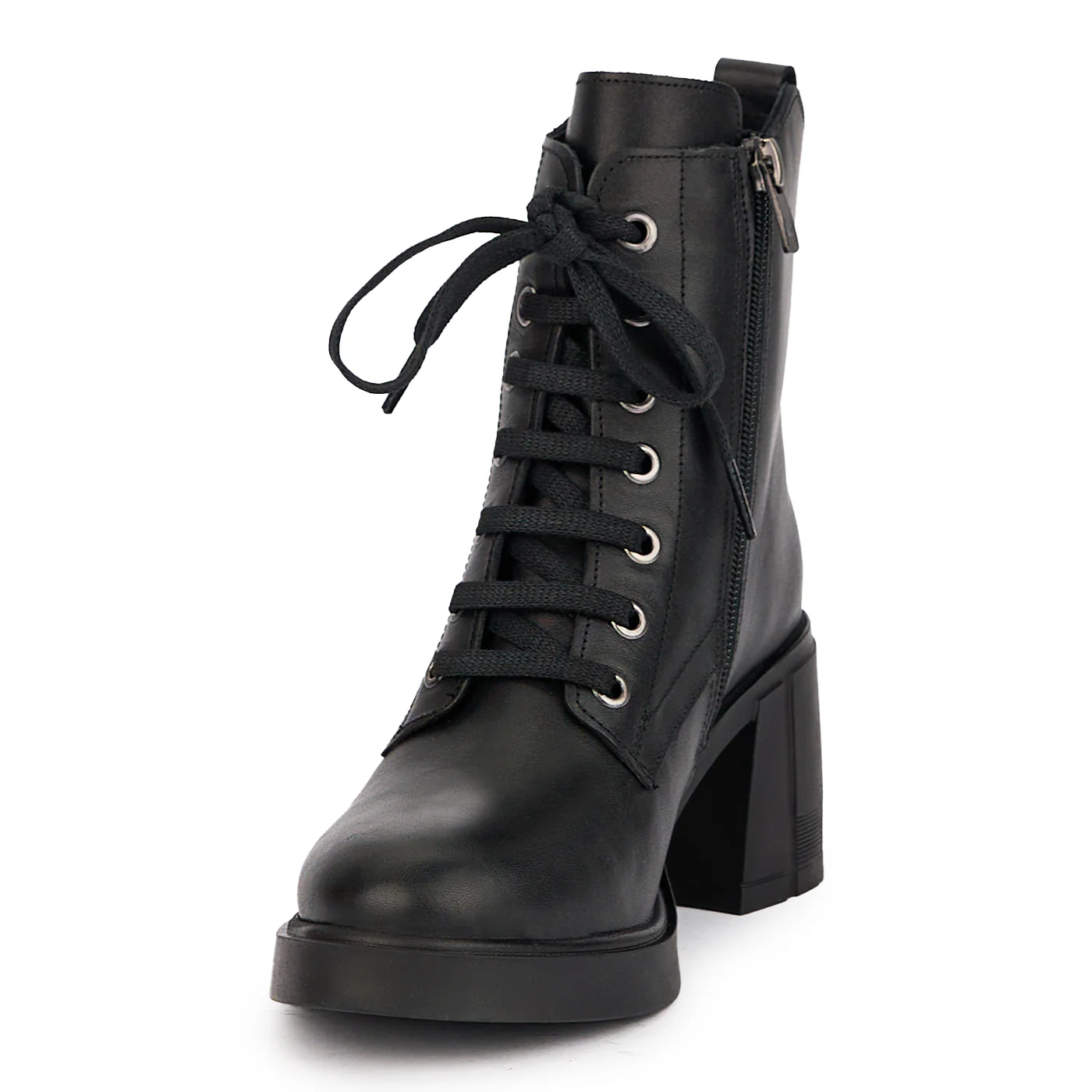 Botine dama din piele naturala neagra 16942 - Image 3