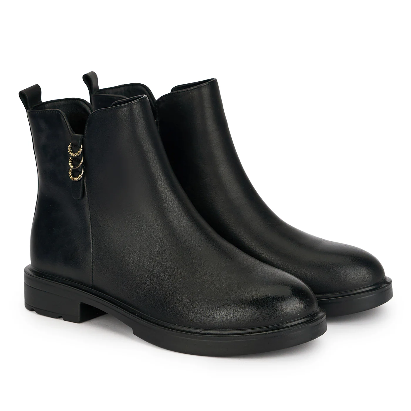 Botine dama din piele naturala neagra 19037 - Image 4