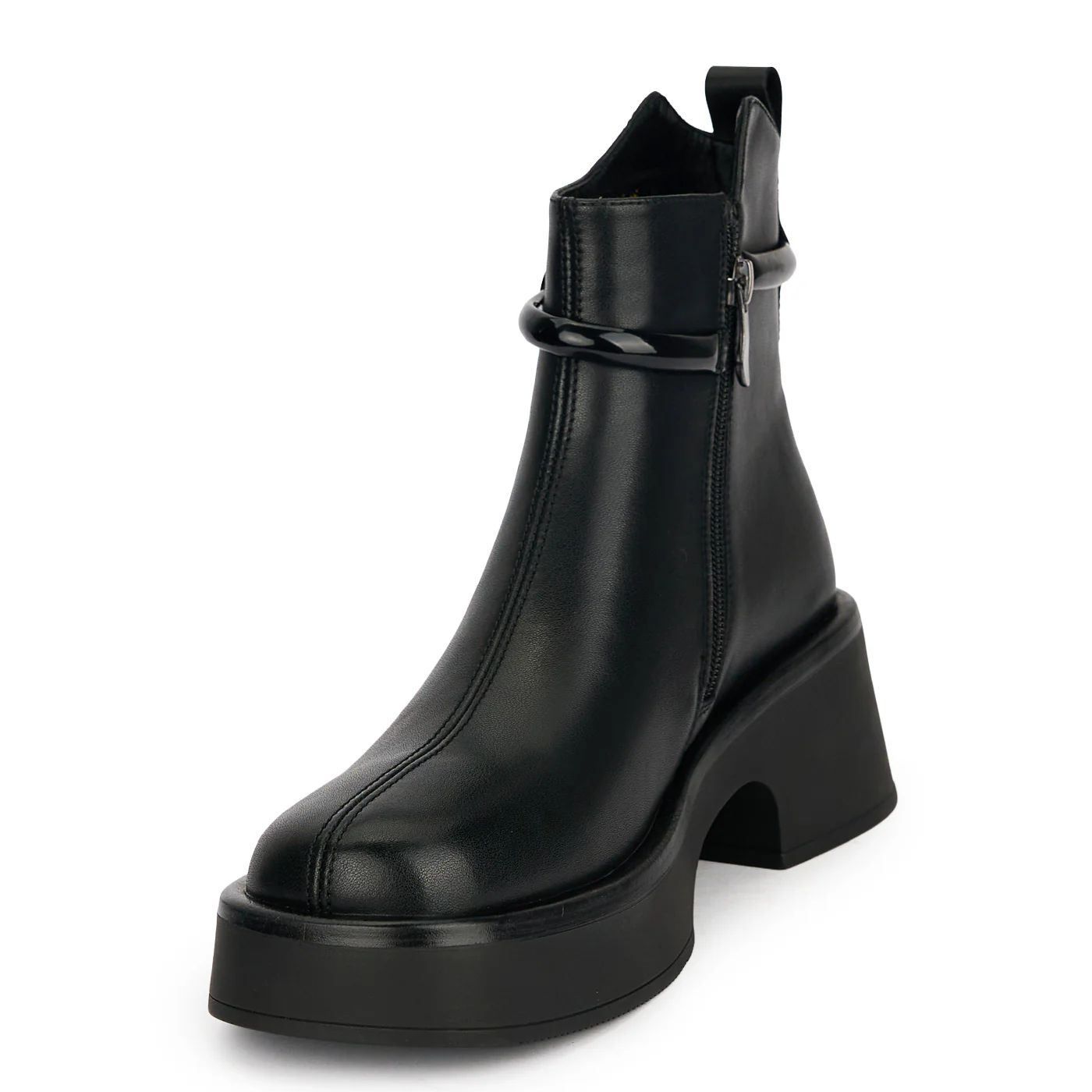 Botine dama din piele naturala neagra 19040 - Image 3