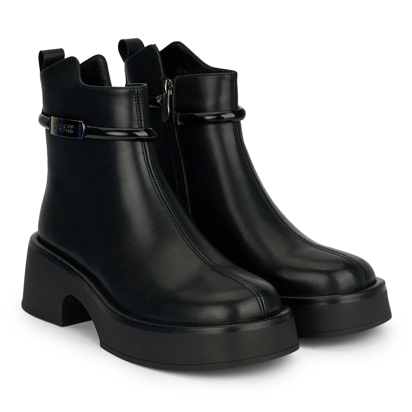 Botine dama din piele naturala neagra 19040 - Image 4