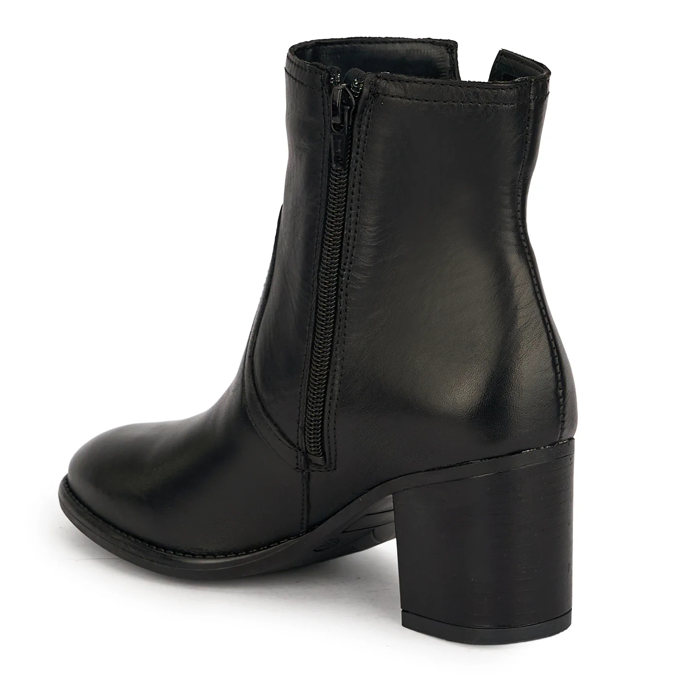 Botine dama din piele naturala neagra 19092 - Image 2