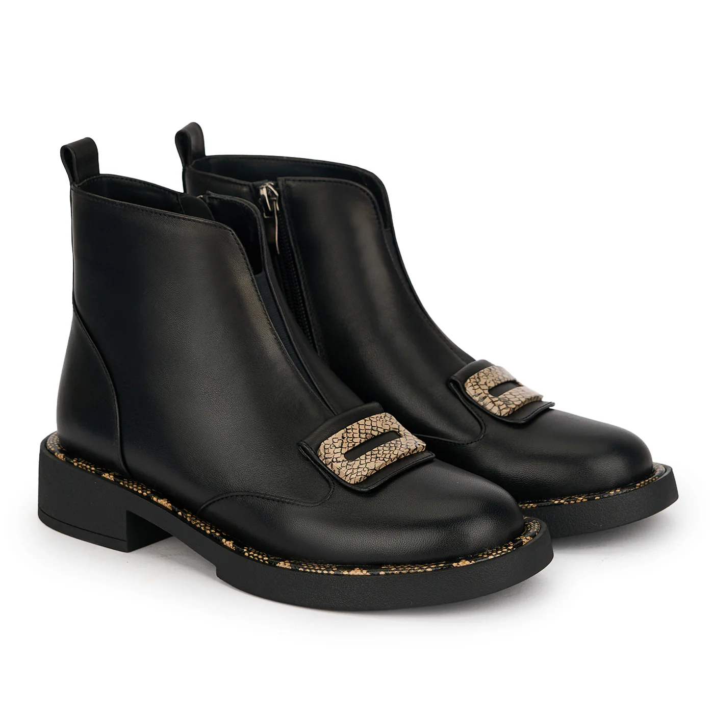 Botine dama din piele naturala neagra 19113 - Image 4