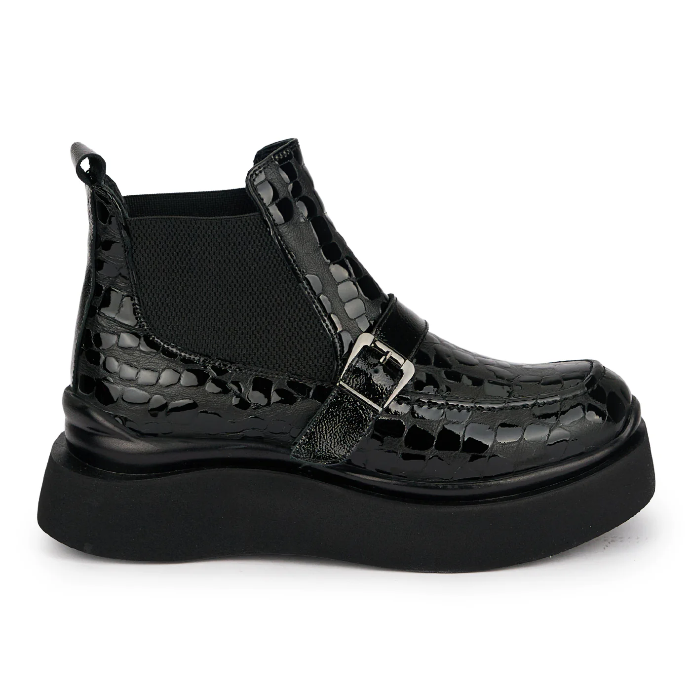 Botine dama din piele naturala neagra 19119