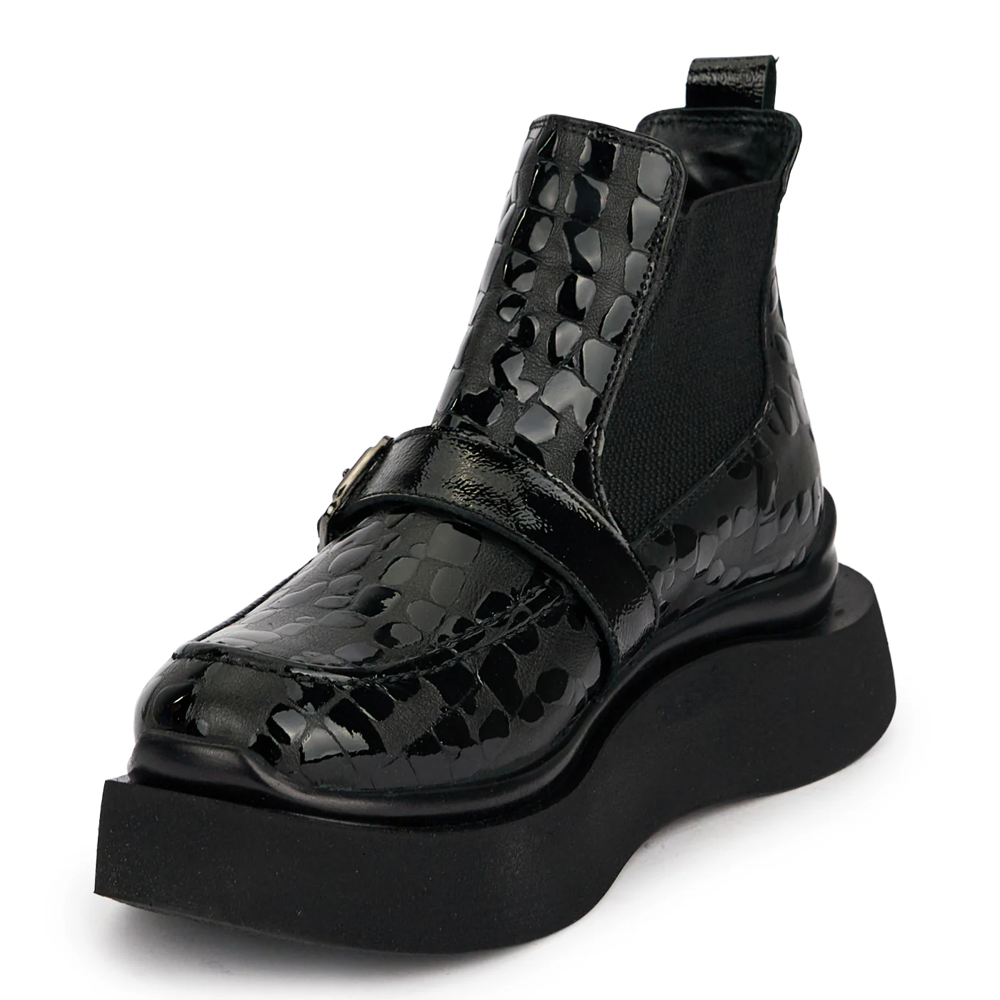 Botine dama din piele naturala neagra 19119 - Image 3