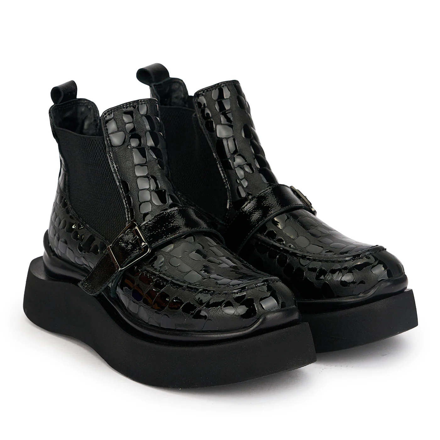 Botine dama din piele naturala neagra 19119 - Image 4