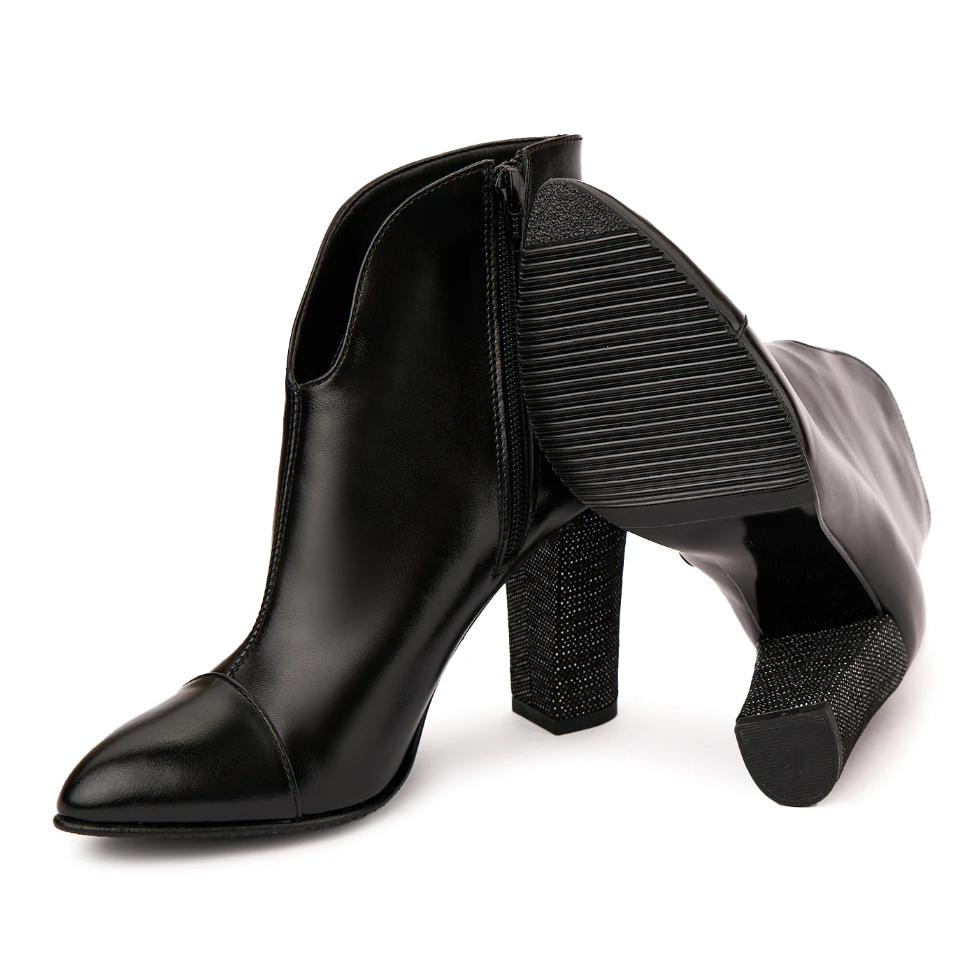 Botine dama din piele naturala neagra 6342 - Image 3