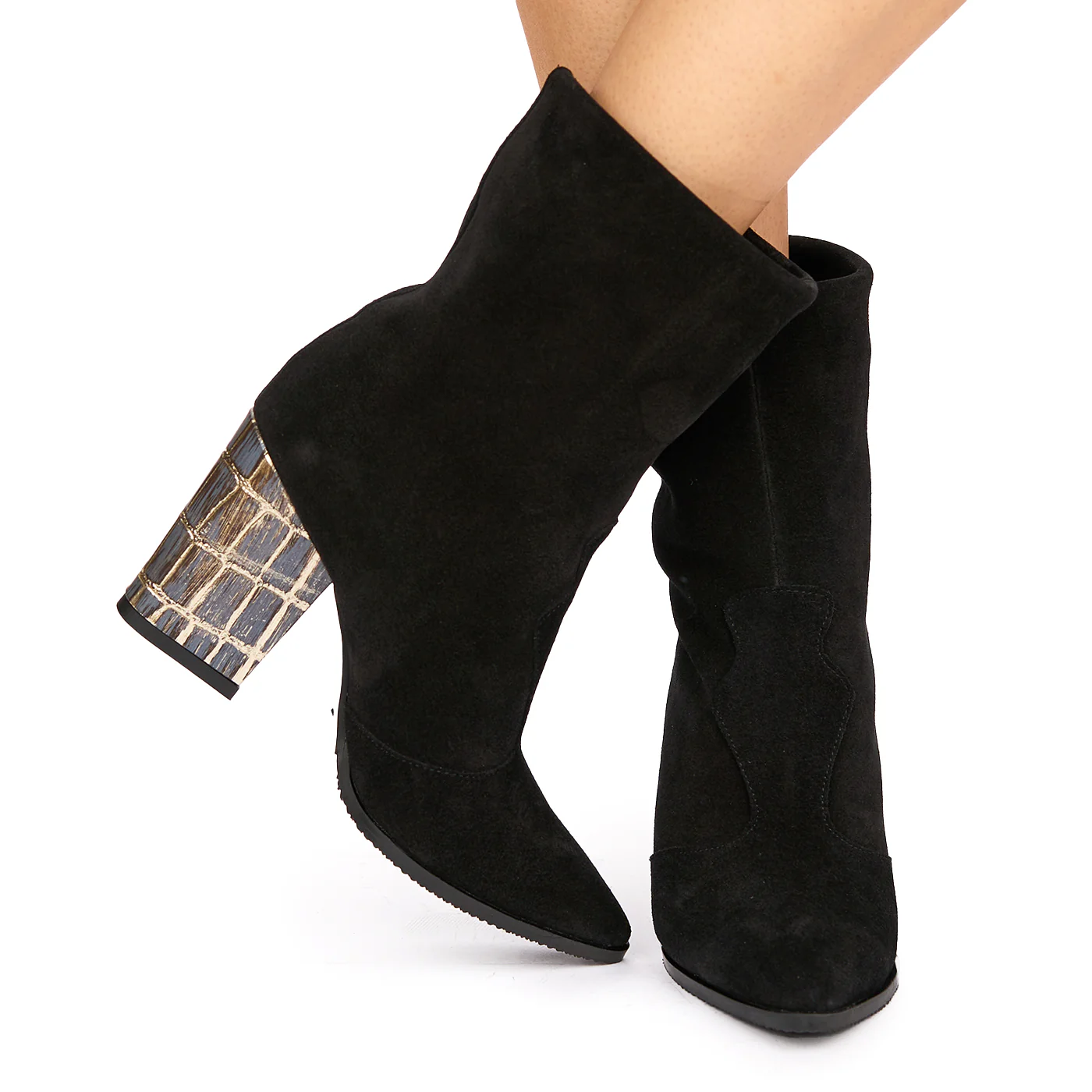 Cizme dama din piele naturala neagra 6345 - Image 3