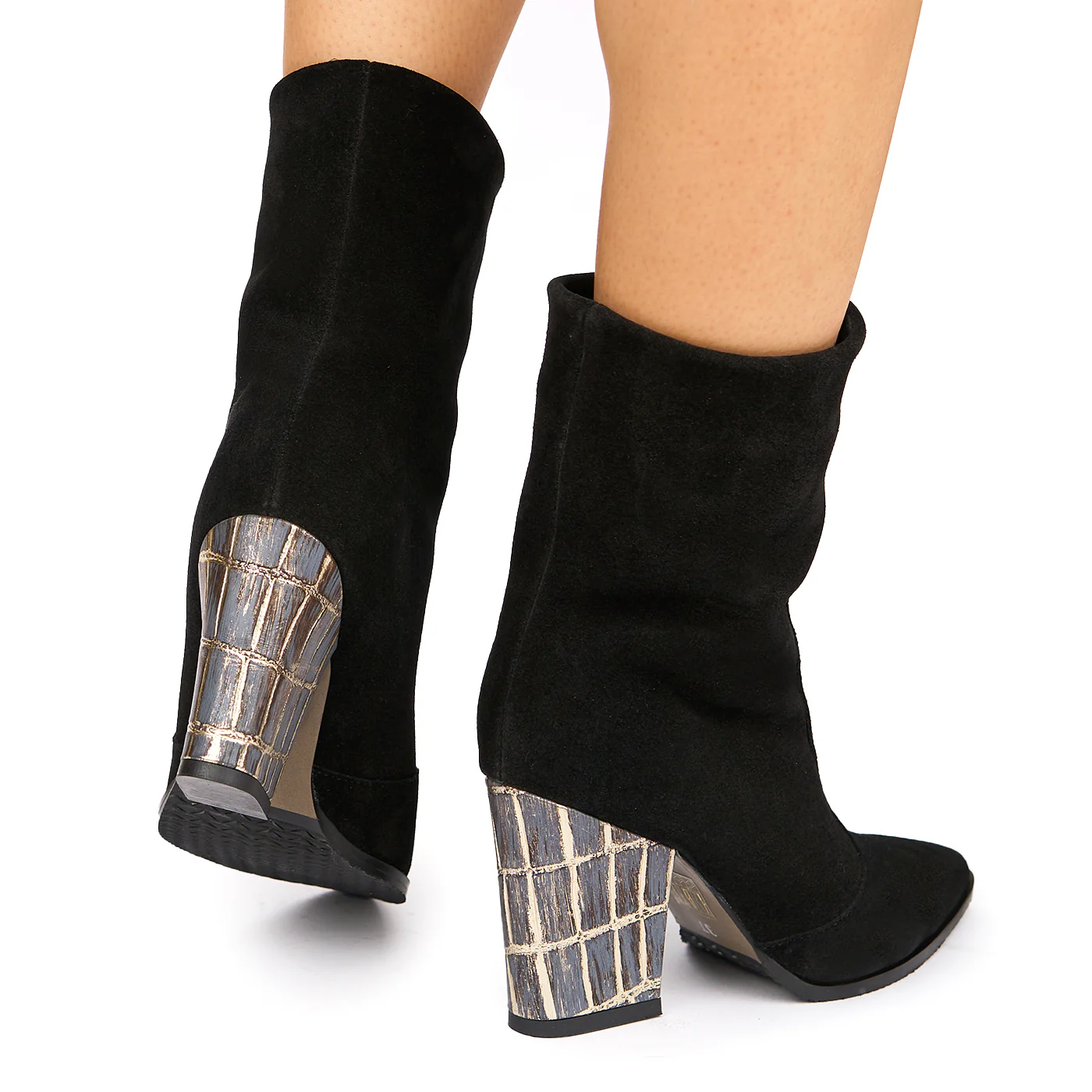 Cizme dama din piele naturala neagra 6345 - Image 4