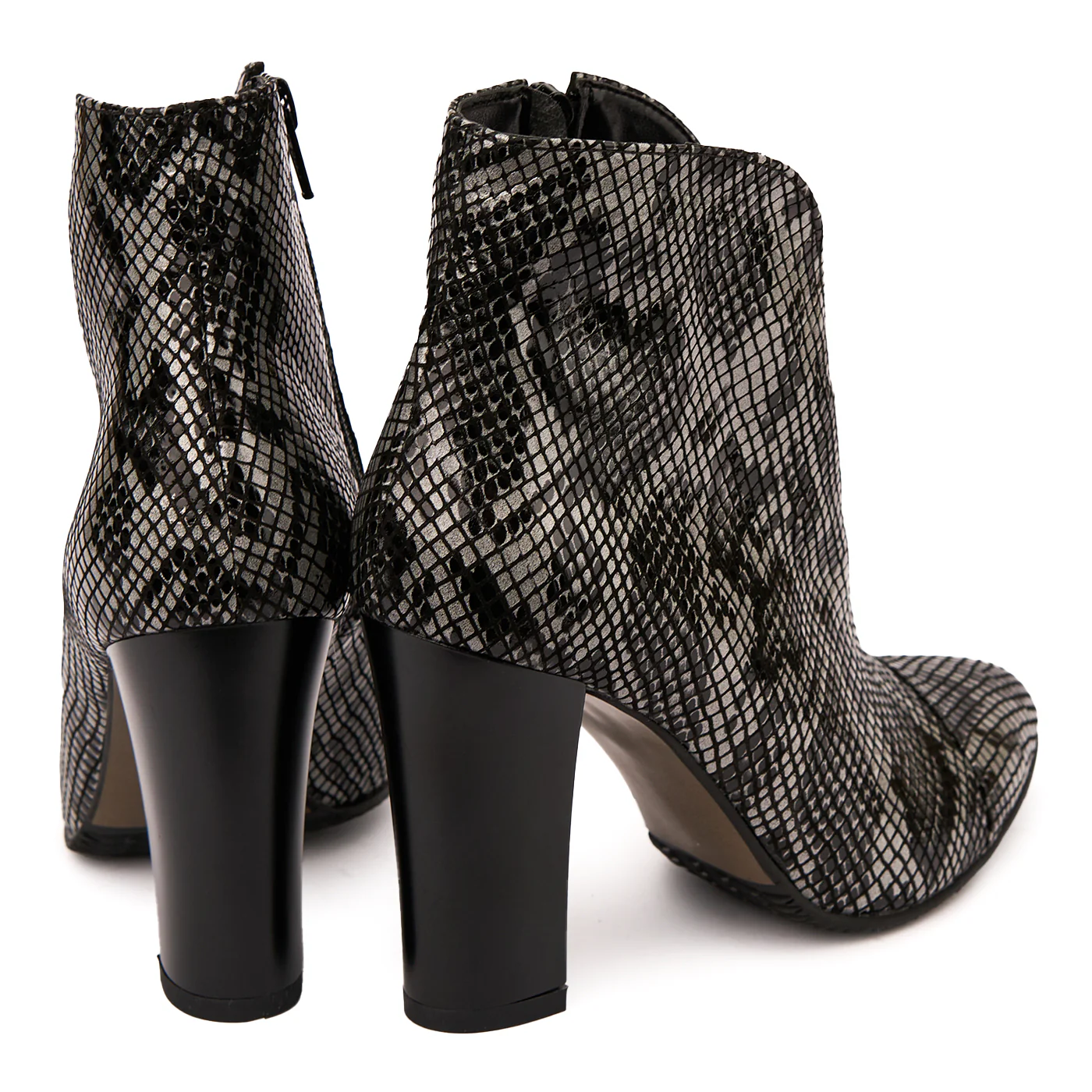Botine dama din piele naturala neagra 6359 - Image 2