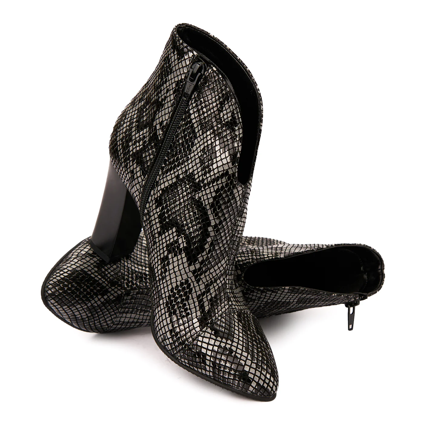 Botine dama din piele naturala neagra 6359 - Image 4