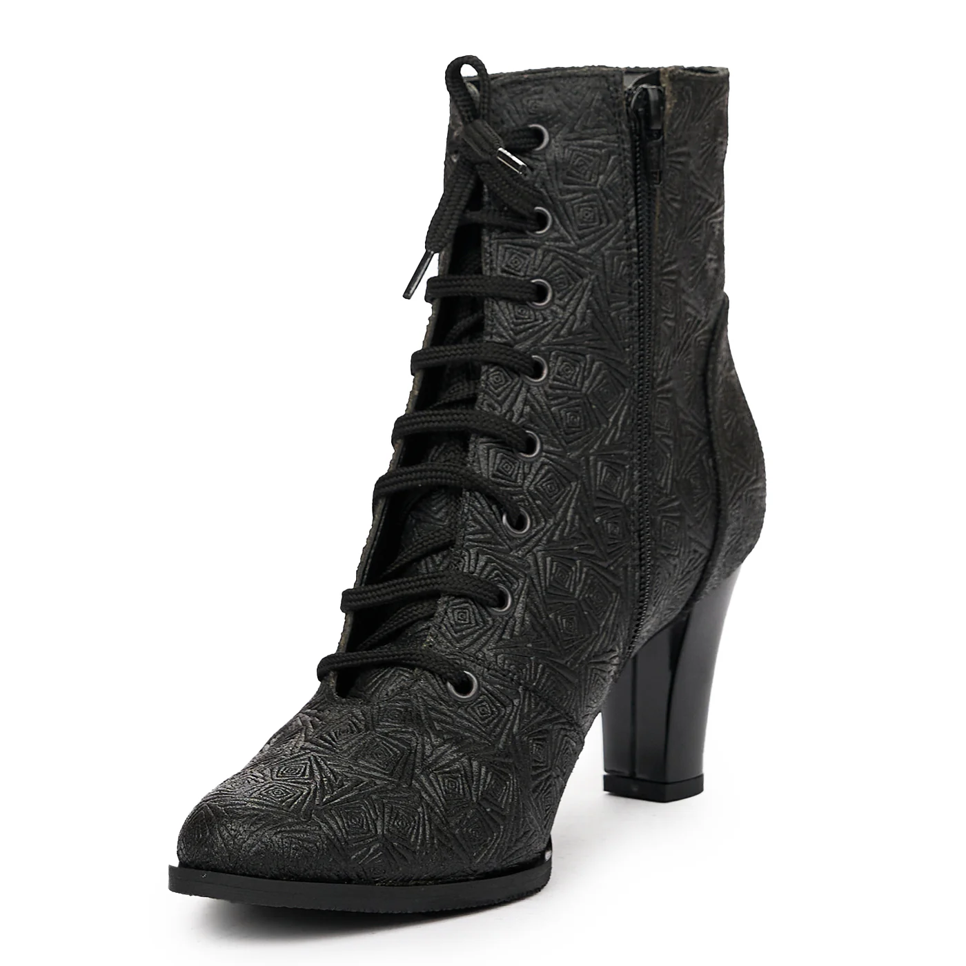 Botine dama din piele naturala neagra 6758 - Image 4