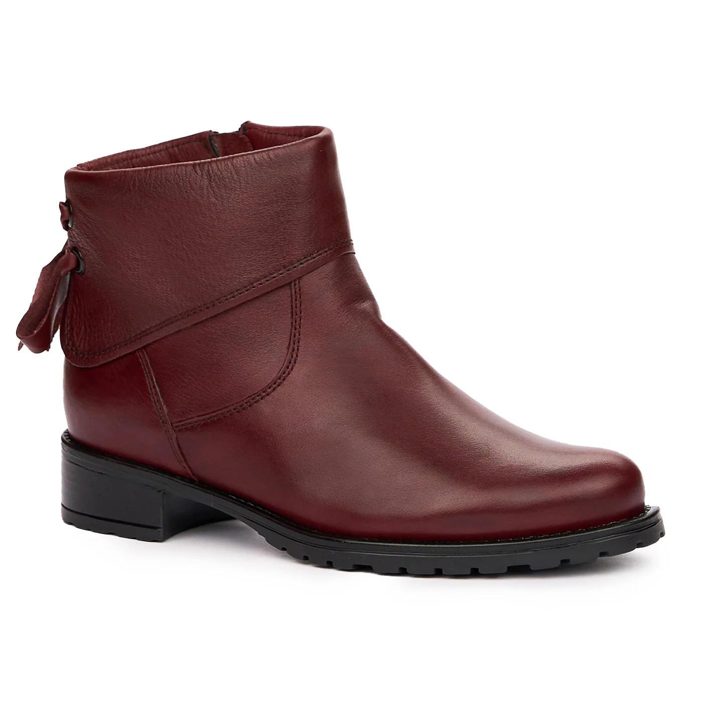 Botine dama din piele naturala visinie 3989 - Image 2