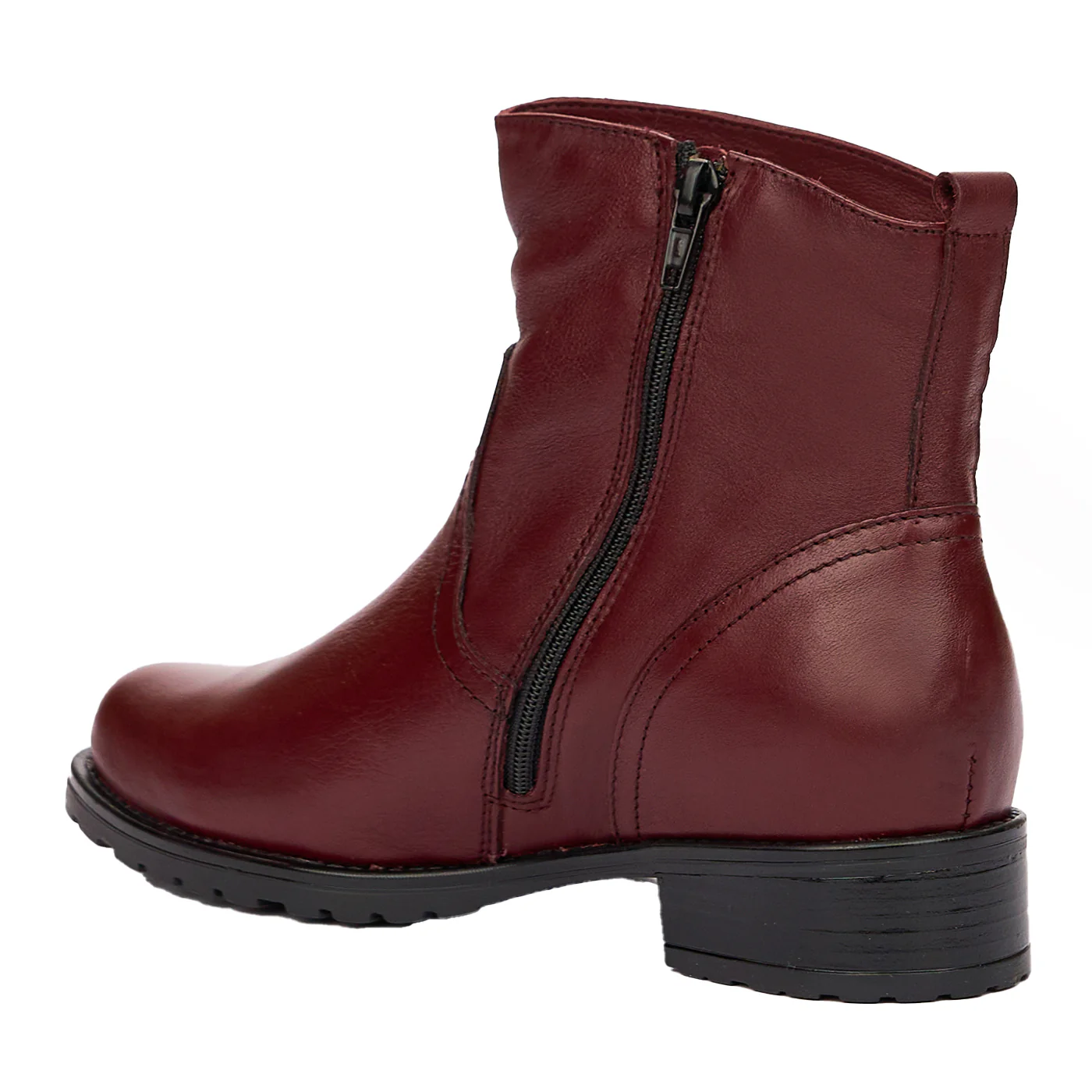 Botine dama din piele naturala visinie 3992 - Image 3