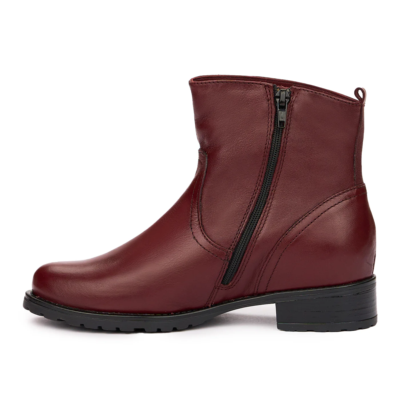 Botine dama din piele naturala visinie 3992 - Image 4