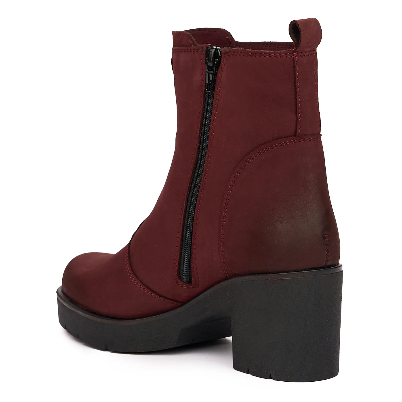 Botine dama din piele naturala visinie 3997 - Image 3