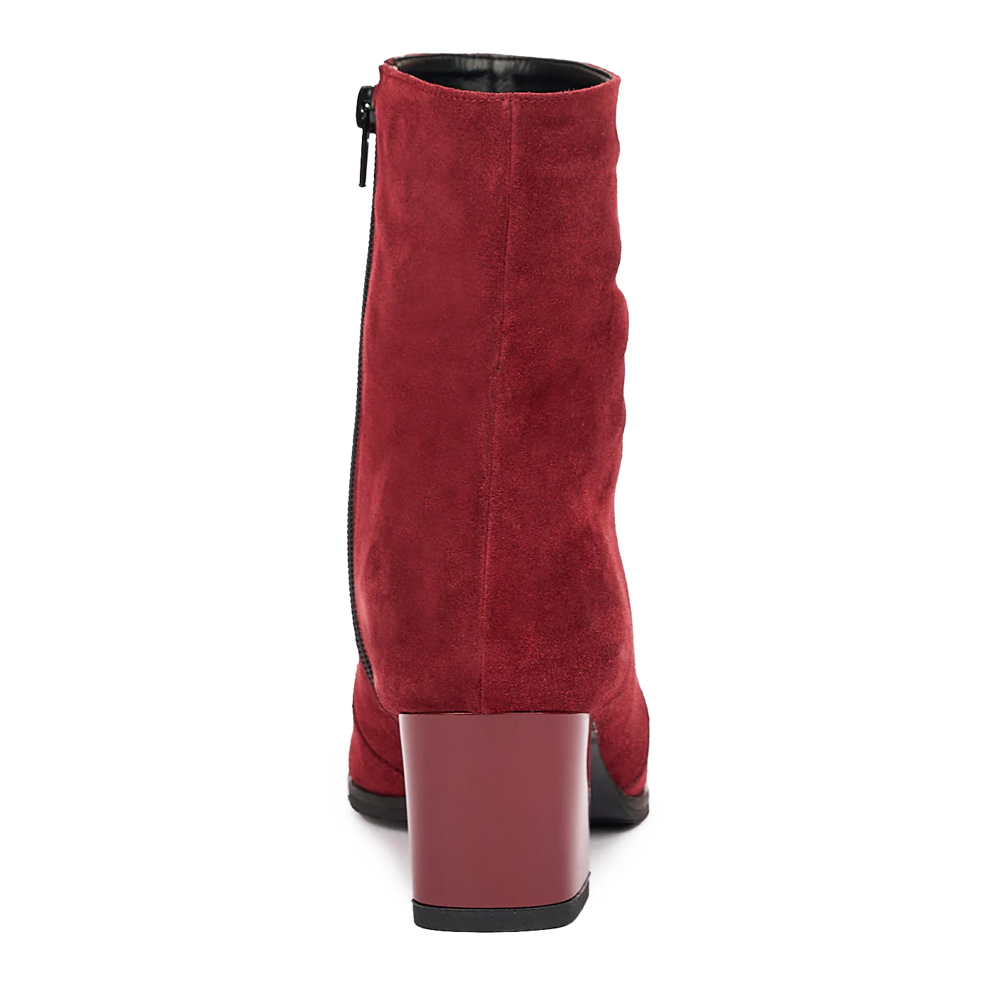 Botine dama din piele naturala visinie 6498 - Image 2