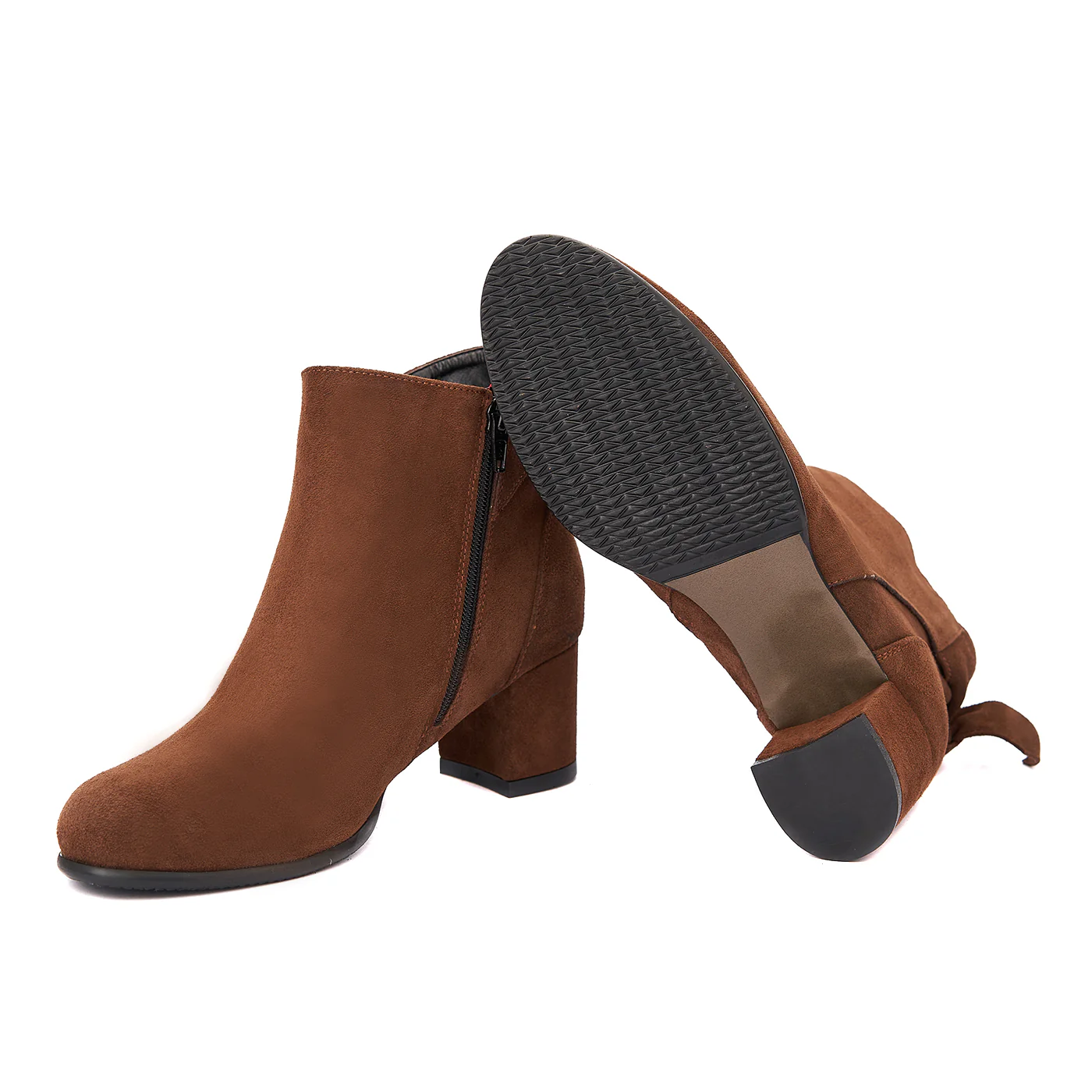 Botine dama maro din piele naturala 6293 - Image 3
