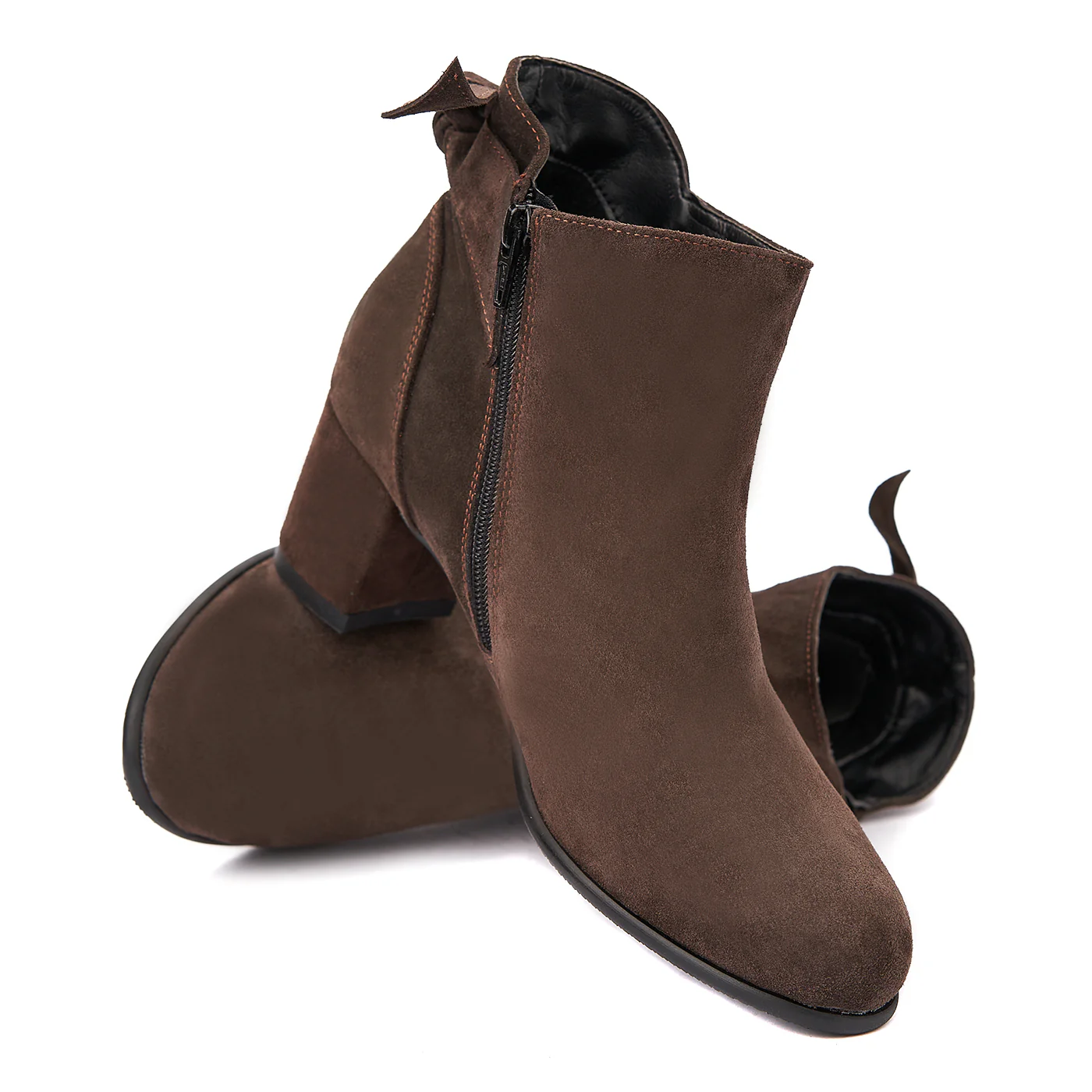 Botine dama maro din piele naturala 6298 - Image 4