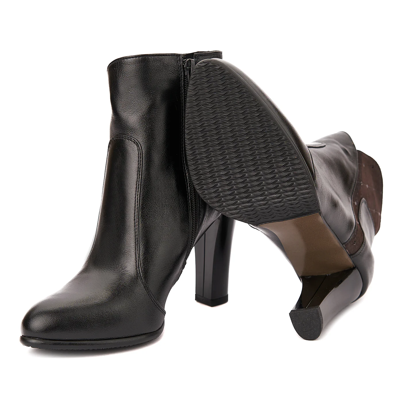 Botine dama negre din piele naturala 6192 - Image 3
