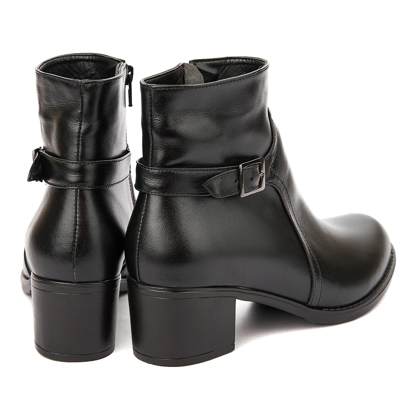 Botine dama negre din piele naturala 6248 - Image 2