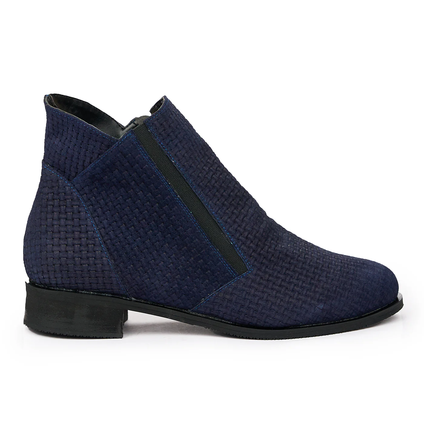 Botine Dama Piele Bleumarin Toc 3 Cm 6561
