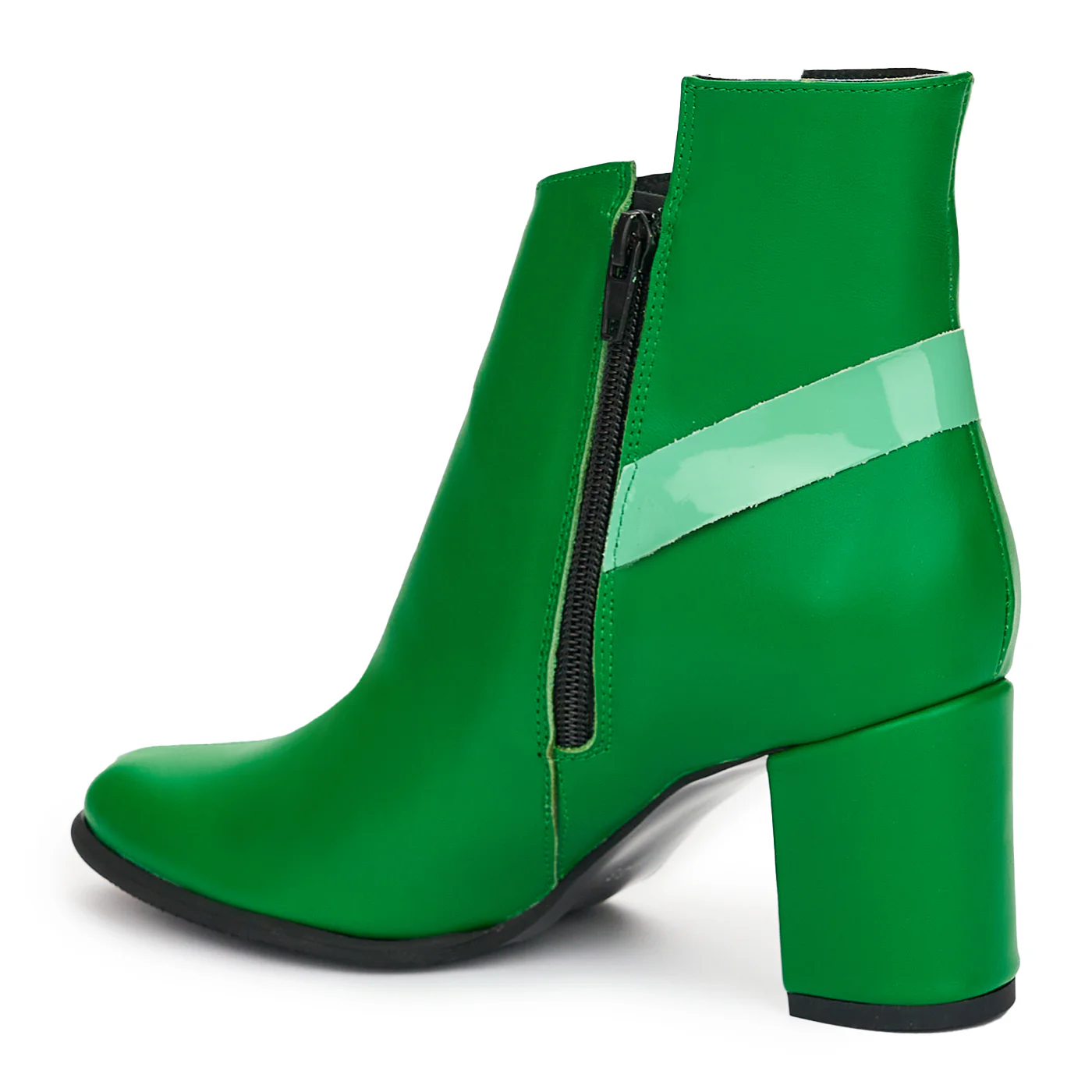 Botine Dama Piele Verzi Toc 7 Cm 12508 - Image 2