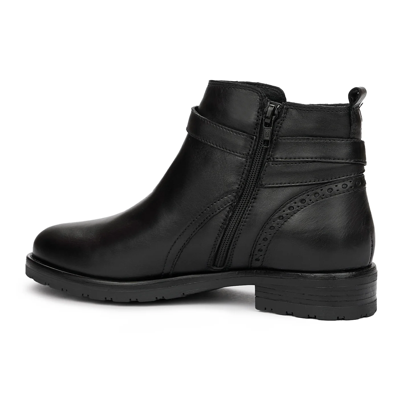 Botine de Dama din Piele Naturala Neagra 3987 - Image 4