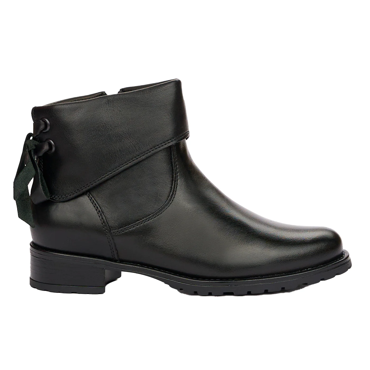 Botine din Piele Naturala Dama Neagre 3990