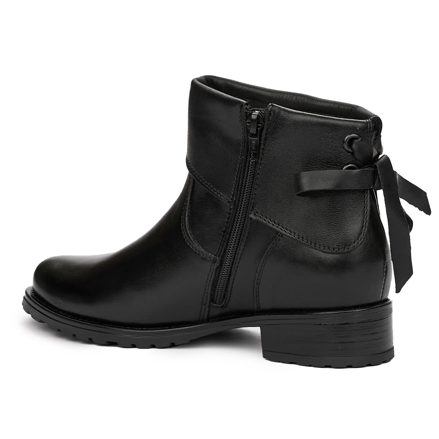 Botine din Piele Naturala Dama Neagre 3990 - Image 3