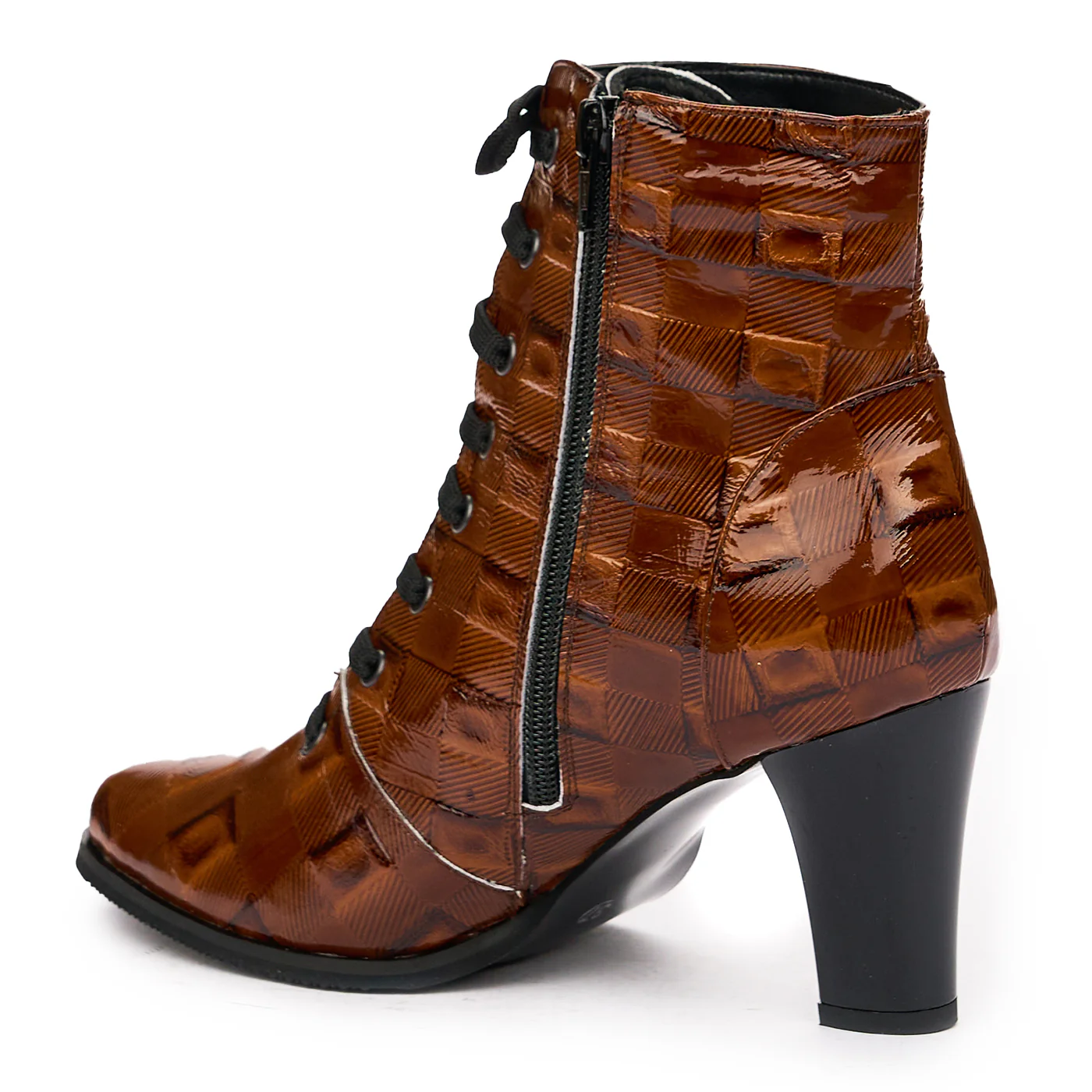 Botine din piele naturala maro 6515 - Image 3